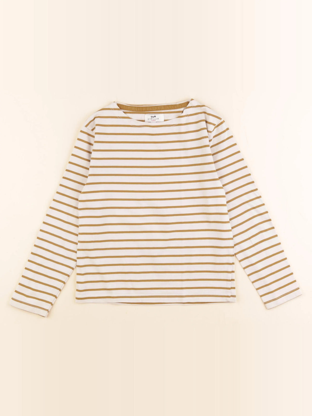 Cyrillus - tee-shirt beige, marron - 6 ans