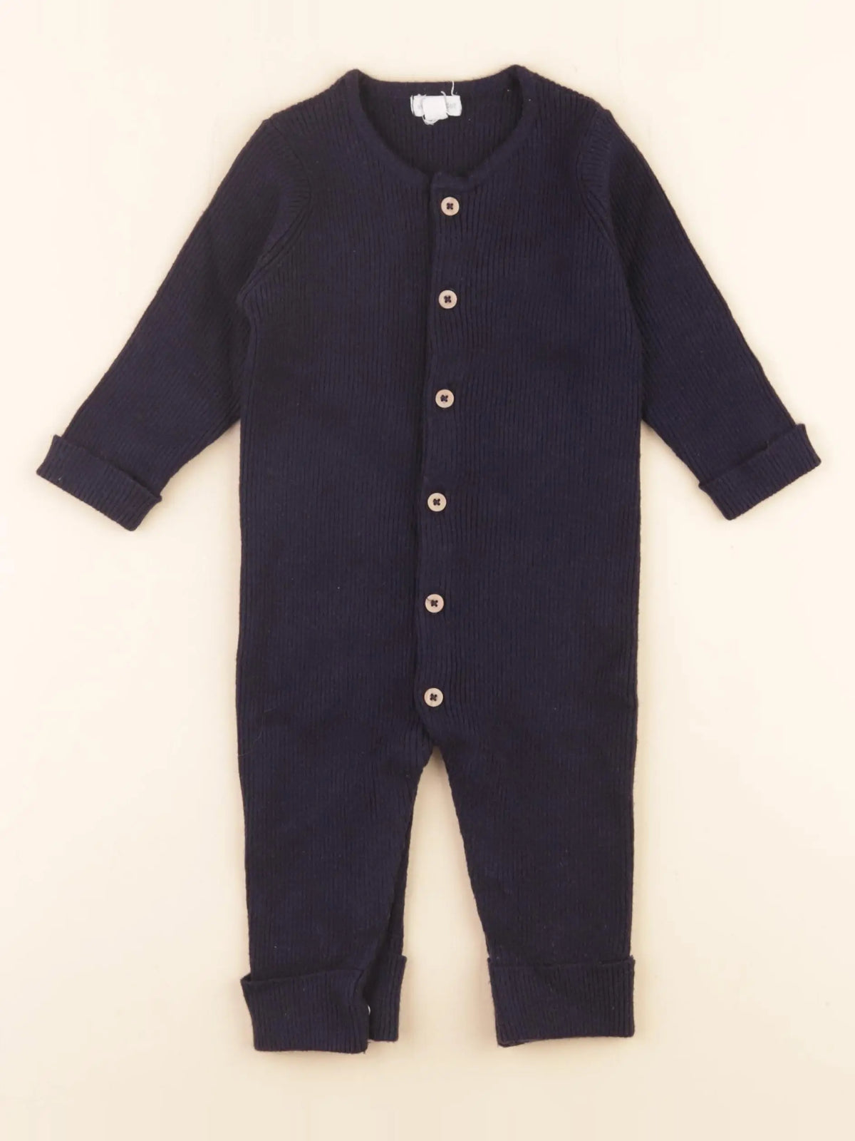 Vertbaudet - combinaison bleu - 9 mois