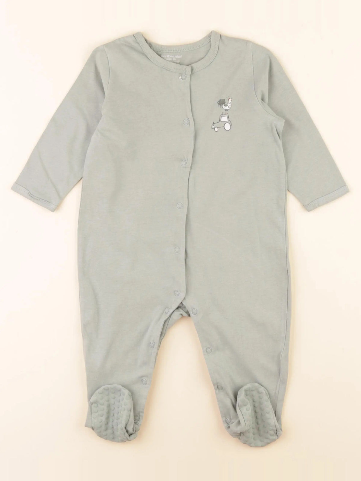 Vertbaudet - pyjama coton vert - 12 mois