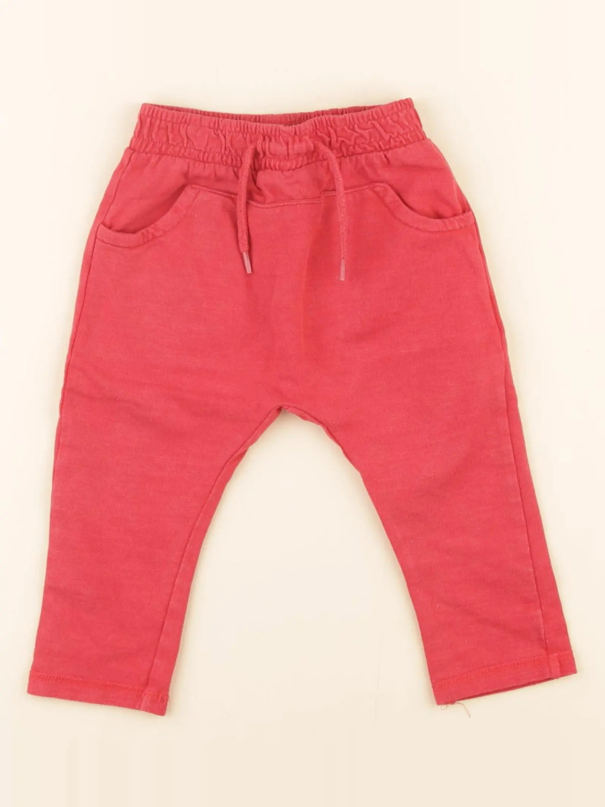 Vertbaudet - sarouel rouge - 9 mois