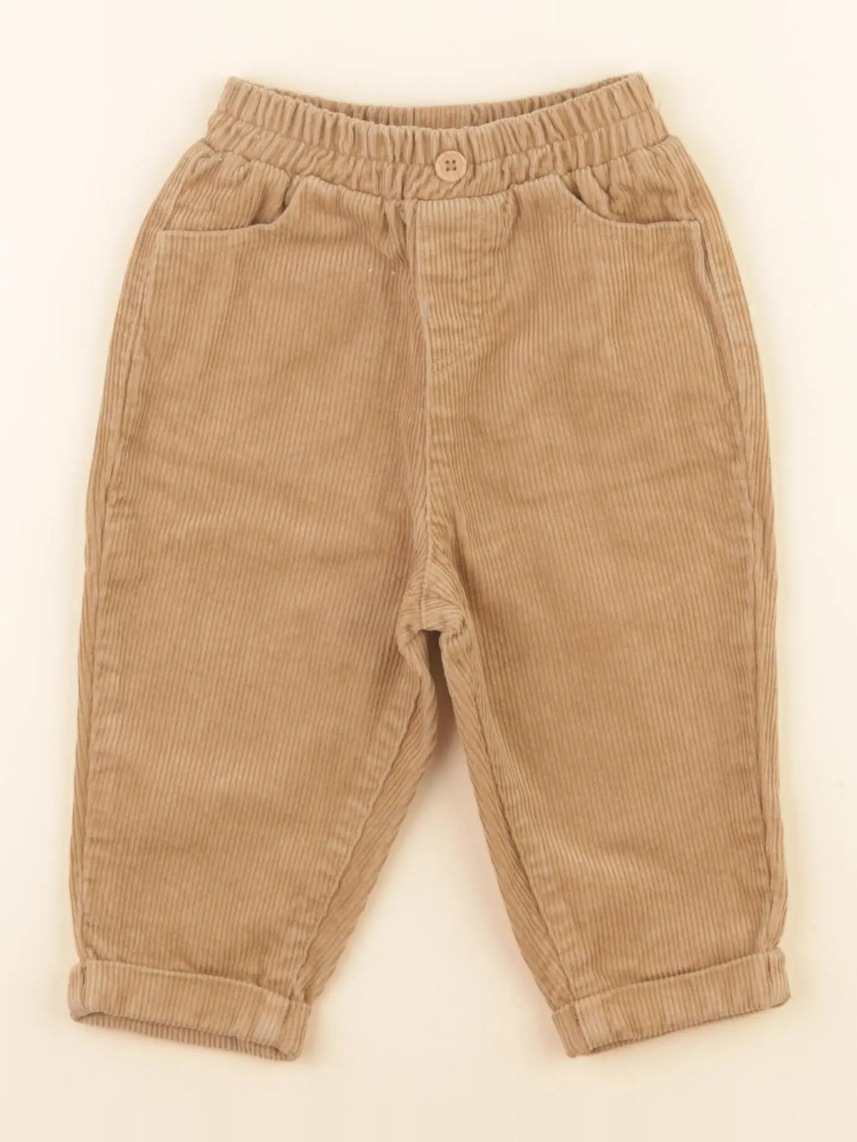 Vertbaudet - pantalon marron - 12 mois