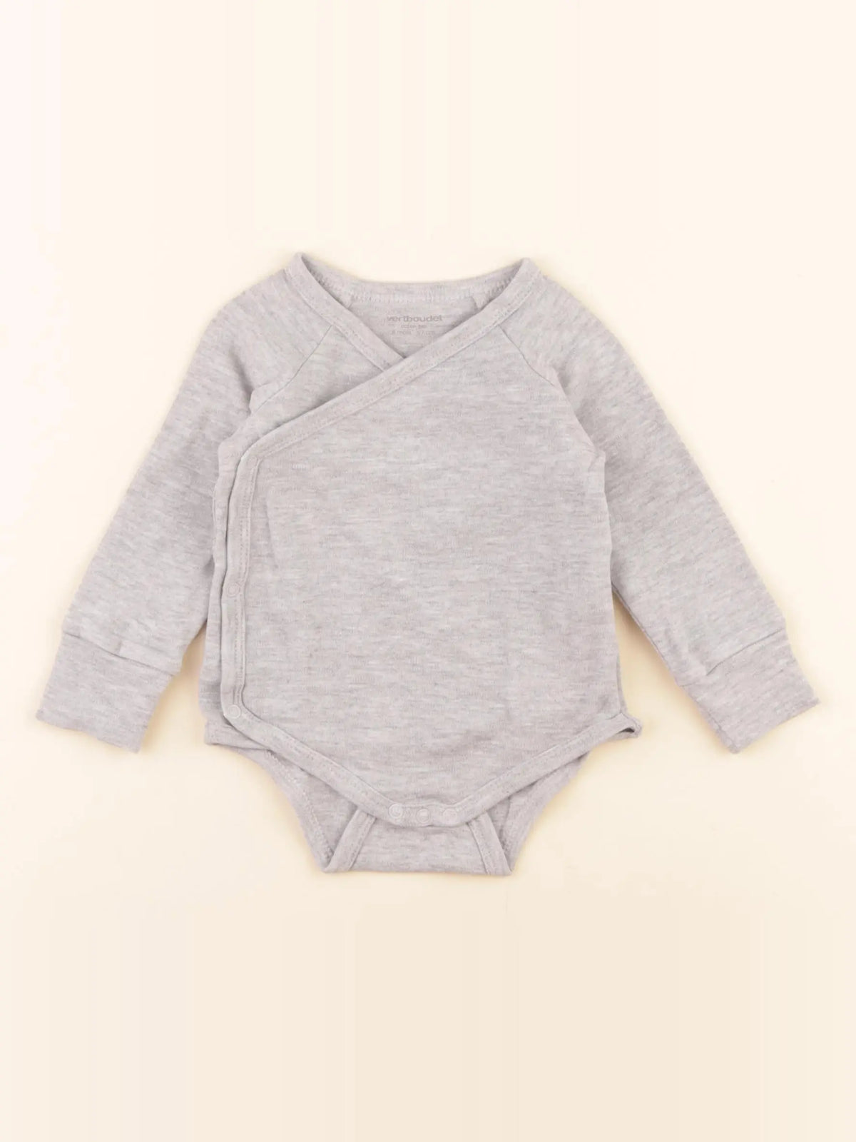 Vertbaudet - body gris - 6 mois