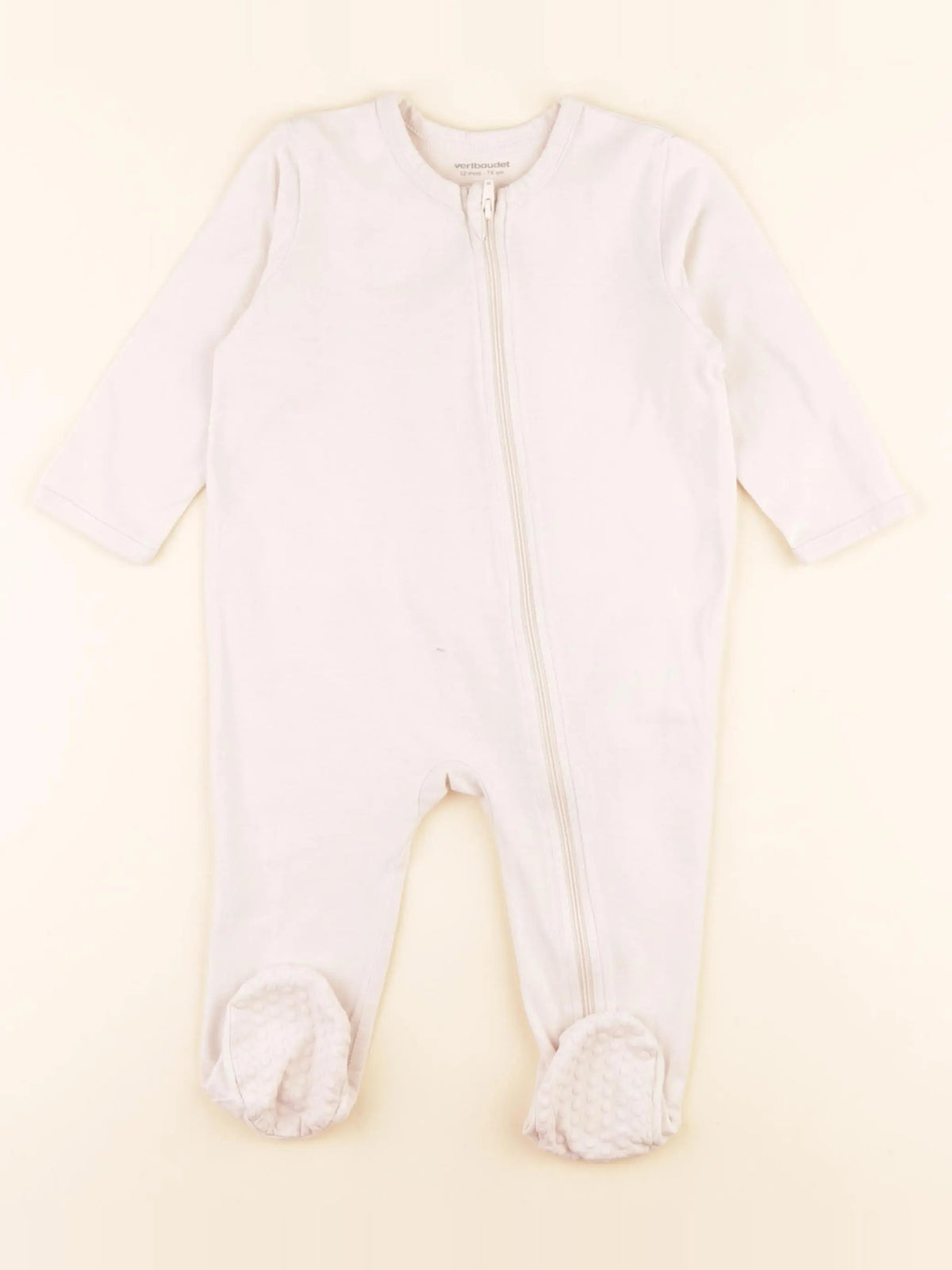 Vertbaudet - pyjama coton rose - 12 mois