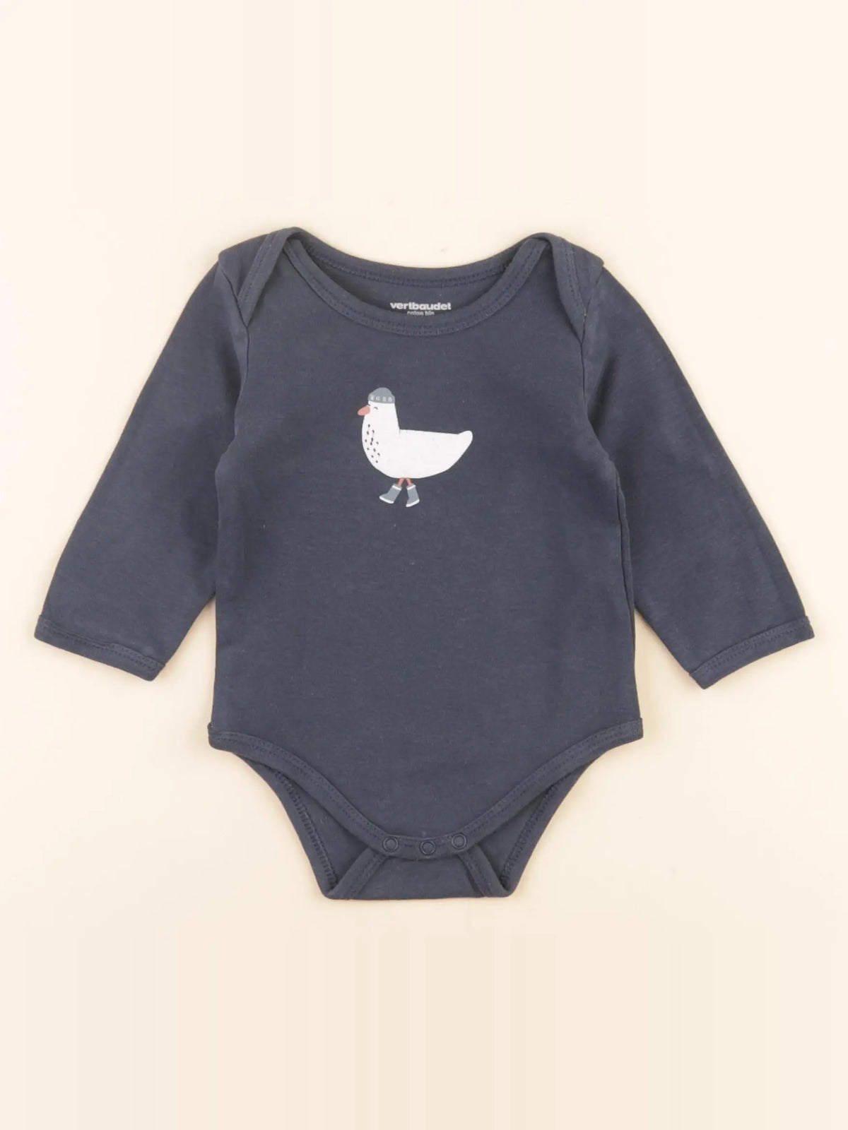 Vertbaudet - body bleu - 9 mois