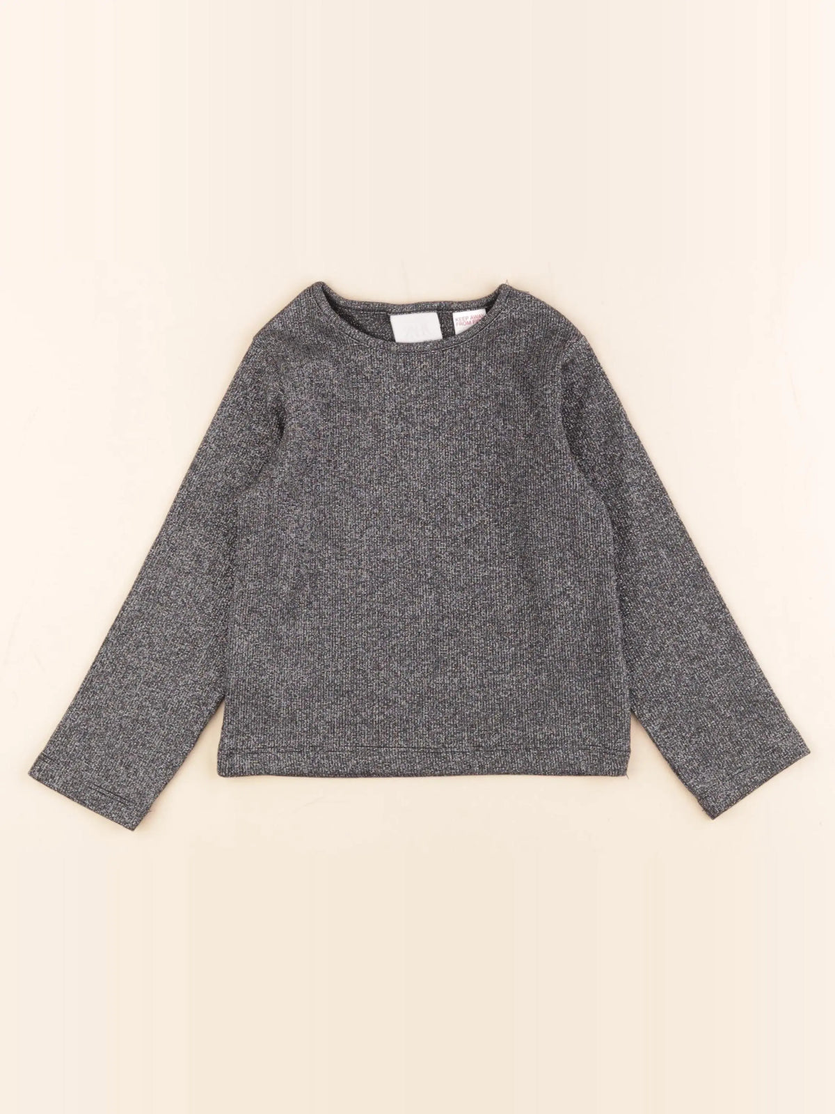 Zara - tee-shirt gris, argent - 3 ans