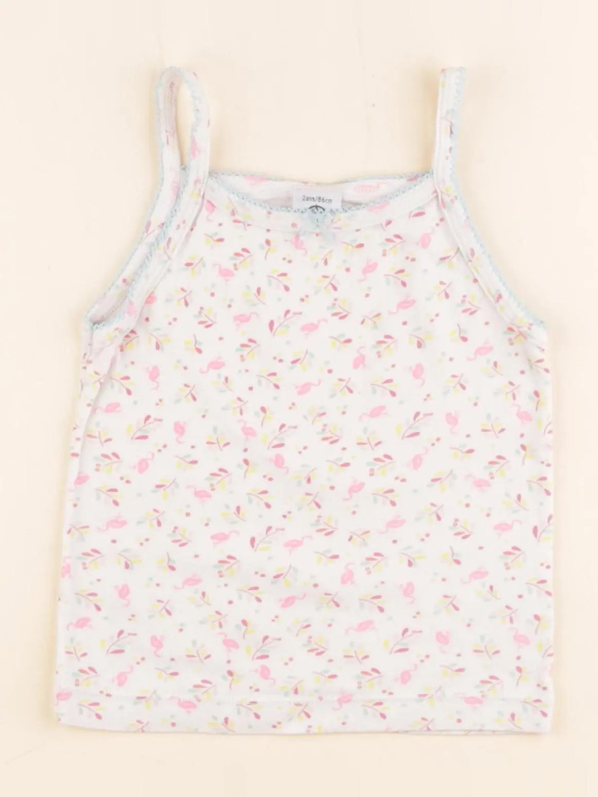 Petit Bateau - maillot de corps rose - 2 ans