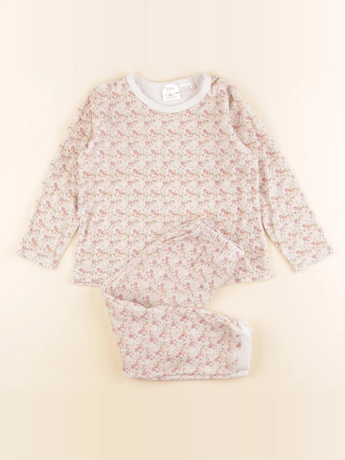 Zara - pyjama velours multicolore - 4 ans