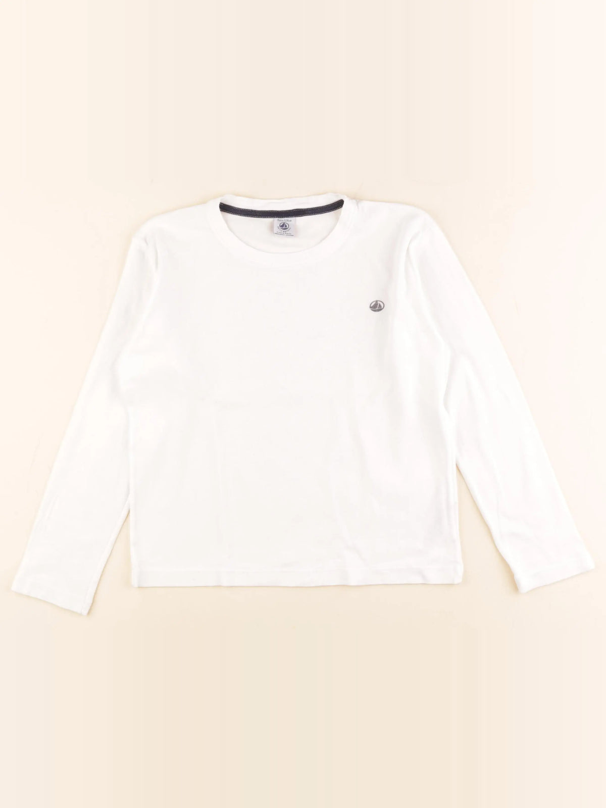Petit Bateau - tee-shirt blanc - 8 ans
