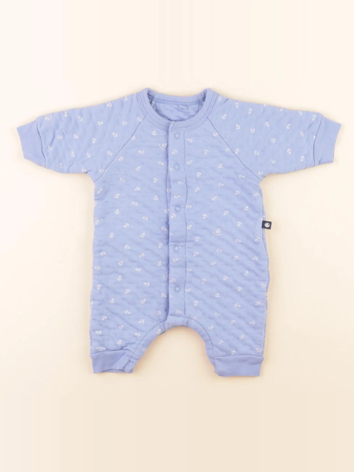 Petit Bateau - sur-pyjama bleu - 1 mois