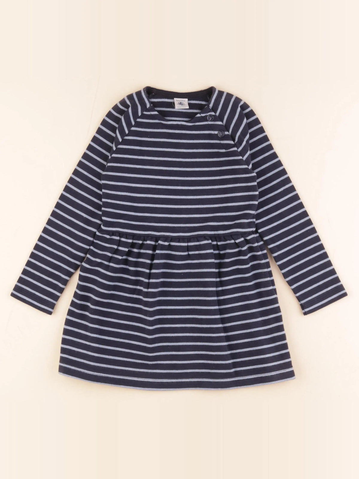 Petit Bateau - robe bleu - 5 ans