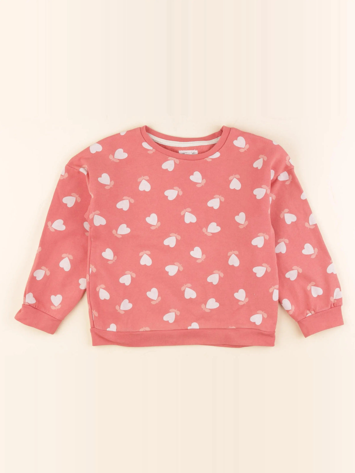 Vertbaudet - sweat rose - 6 ans