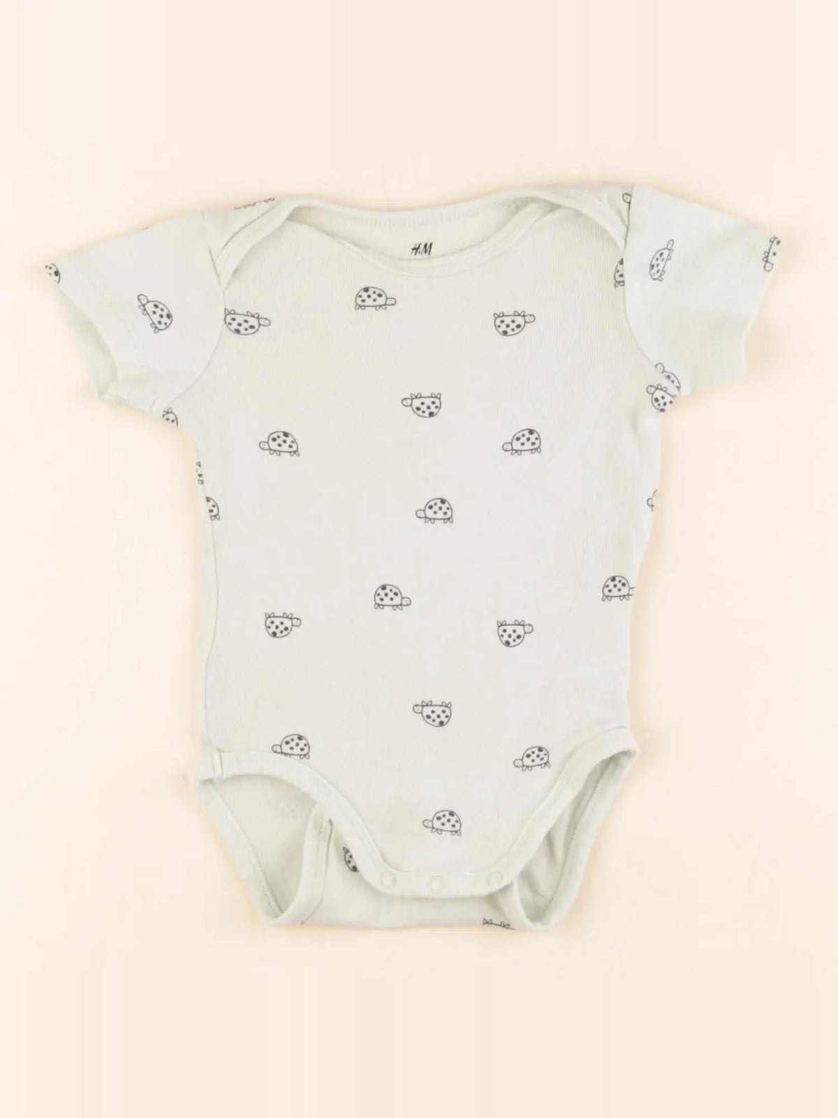 H&M - body vert - 4/6 mois