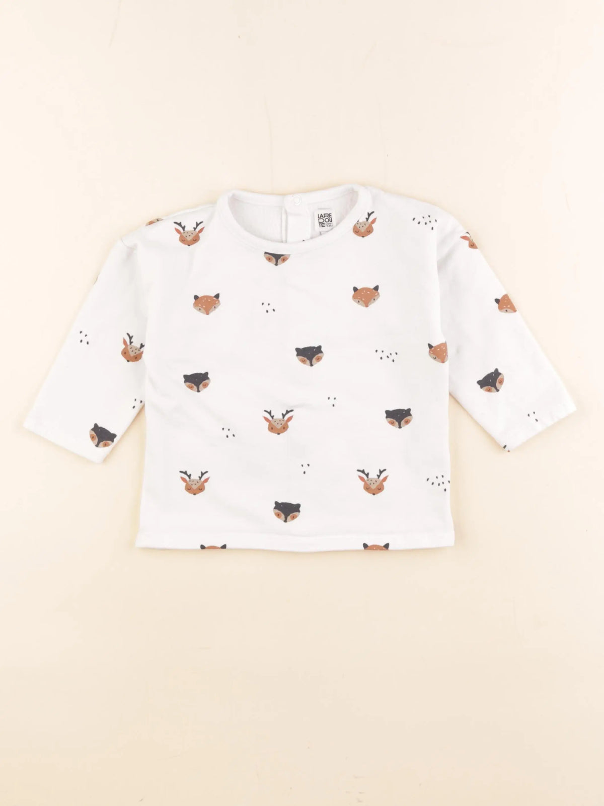La Redoute - sweat blanc - 12 mois