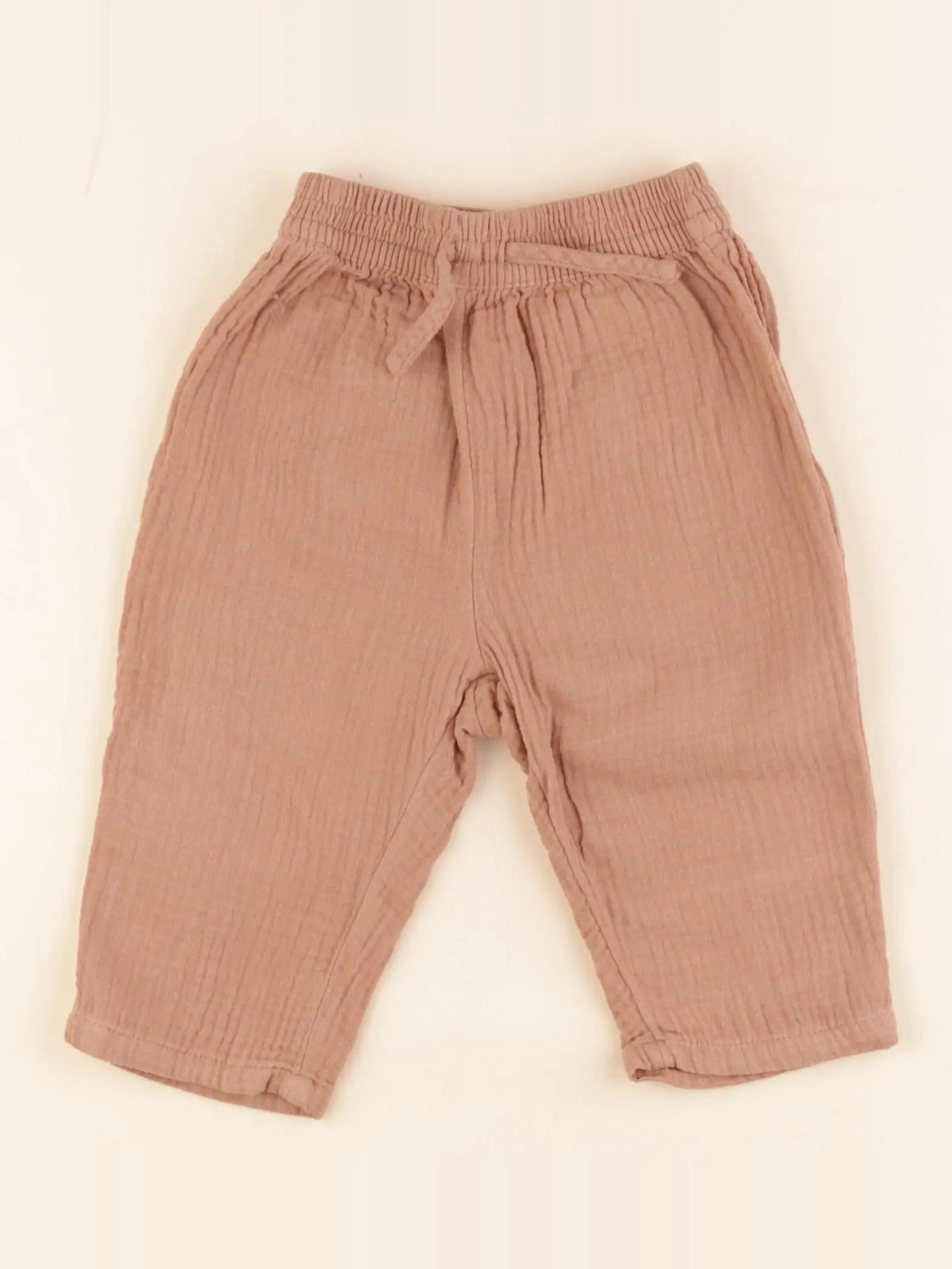 H&M - pantalon marron - 6/9 mois