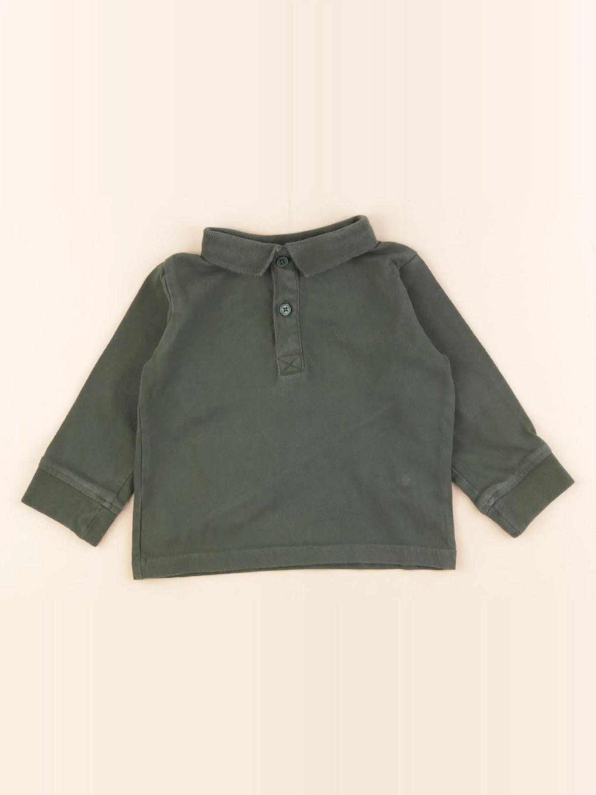 Vertbaudet - polo vert - 2 ans