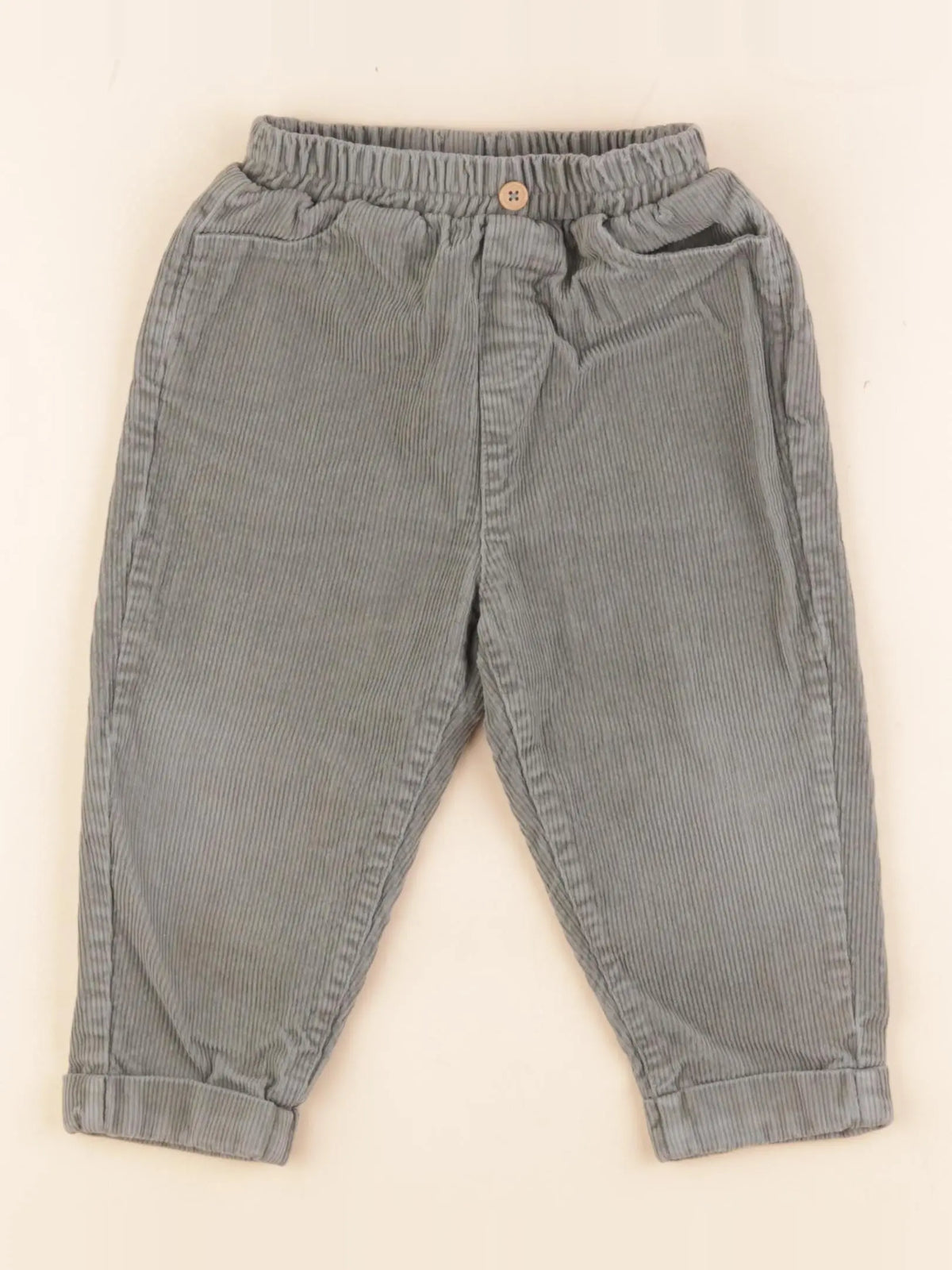 Vertbaudet - pantalon vert - 24 mois