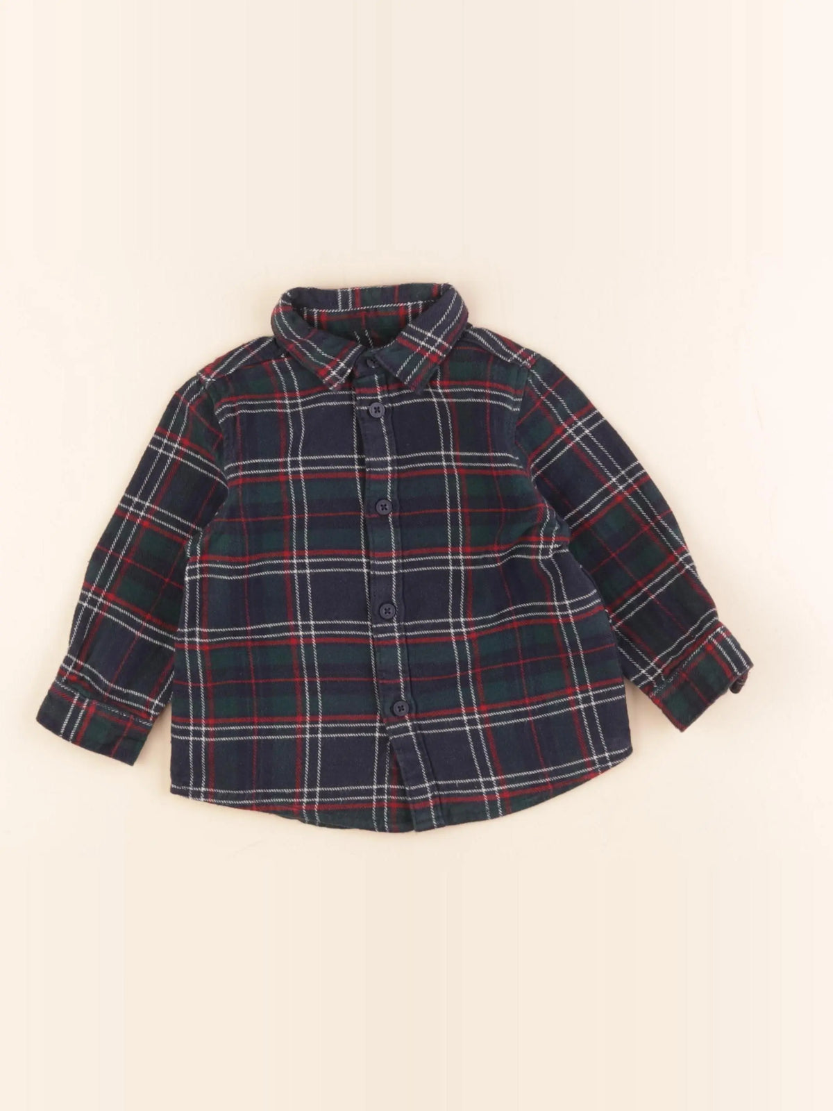 Vertbaudet - chemise multicolore - 2 ans