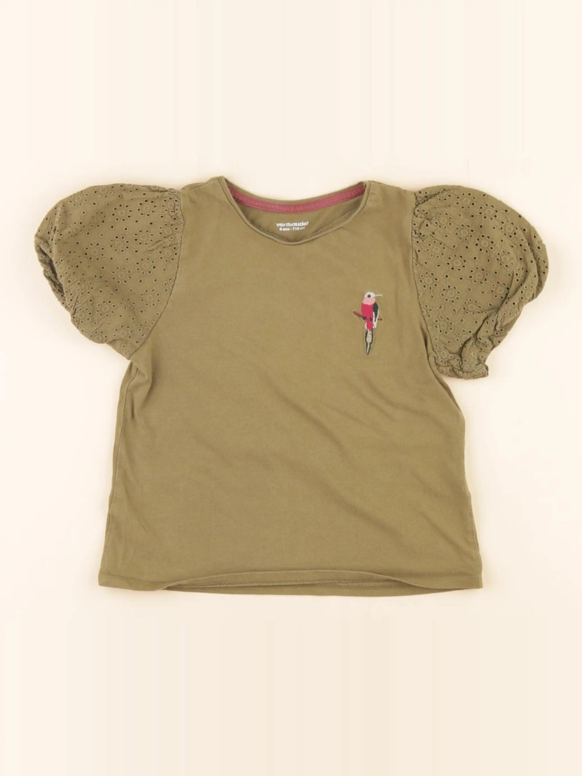Vertbaudet - tee-shirt vert - 6 ans