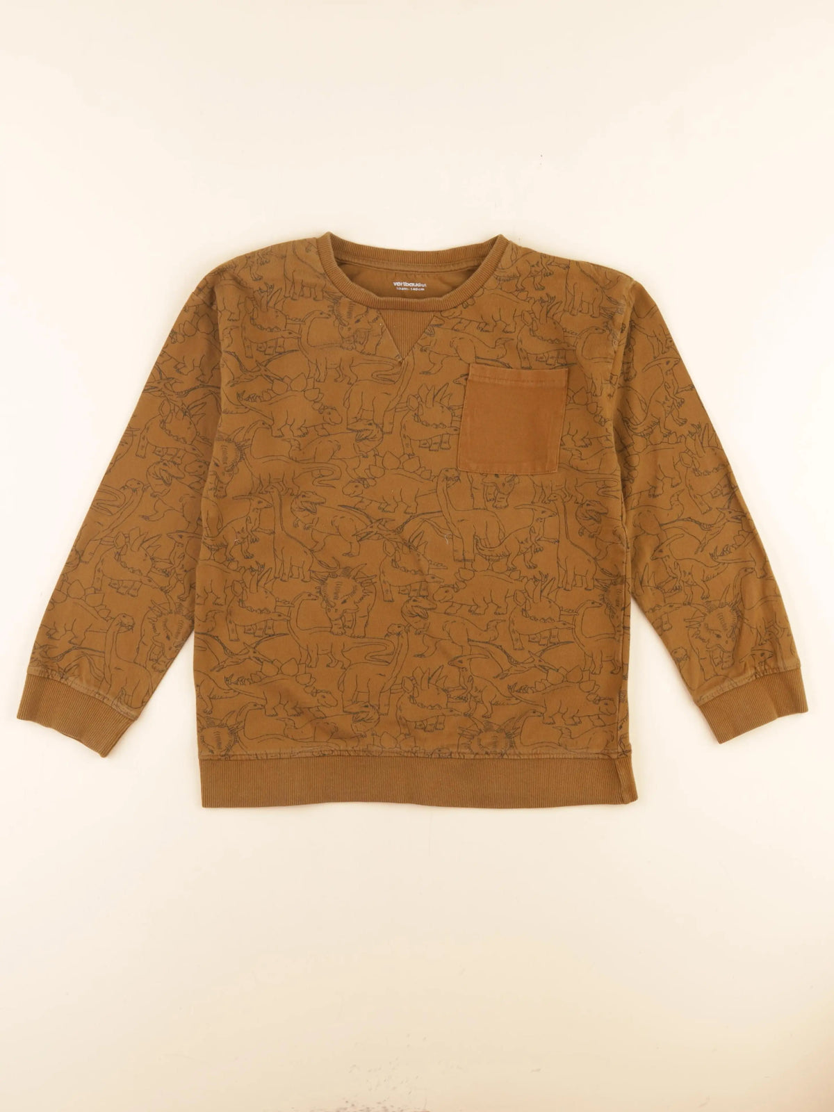 Vertbaudet - tee-shirt marron - 10 ans