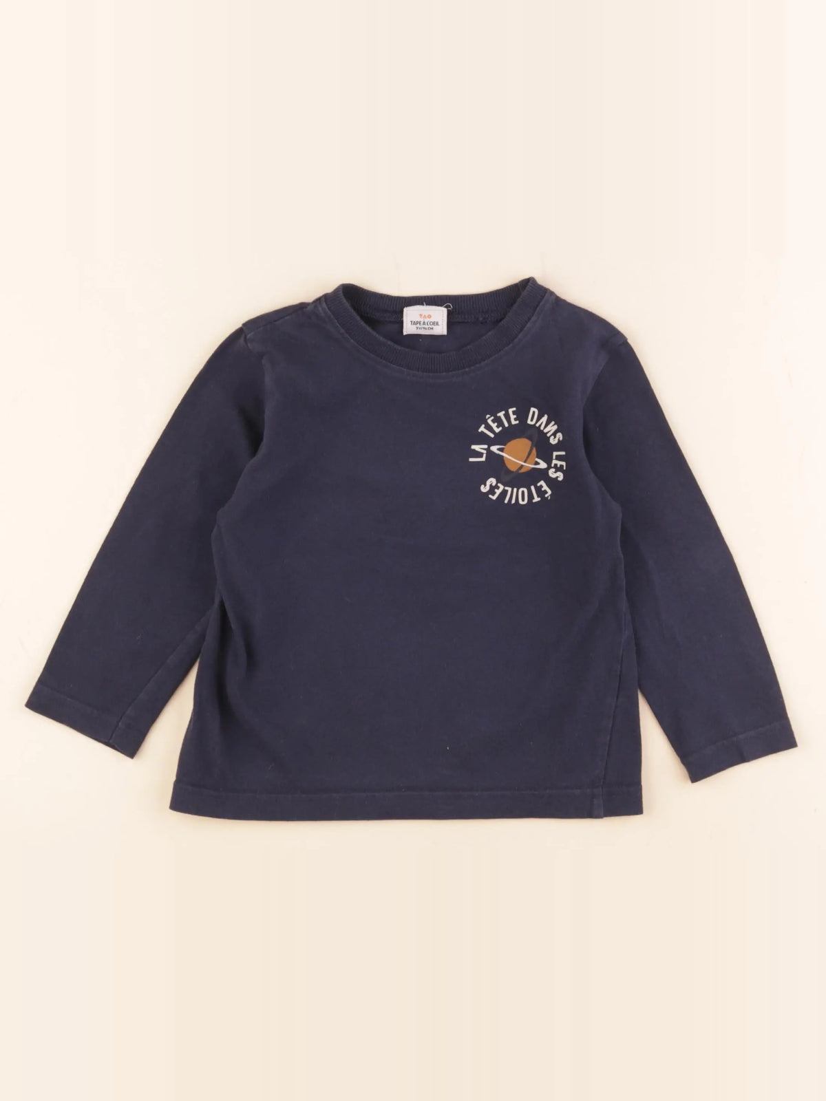Tape à l'oeil - tee-shirt imprimé au dos bleu - 3 ans