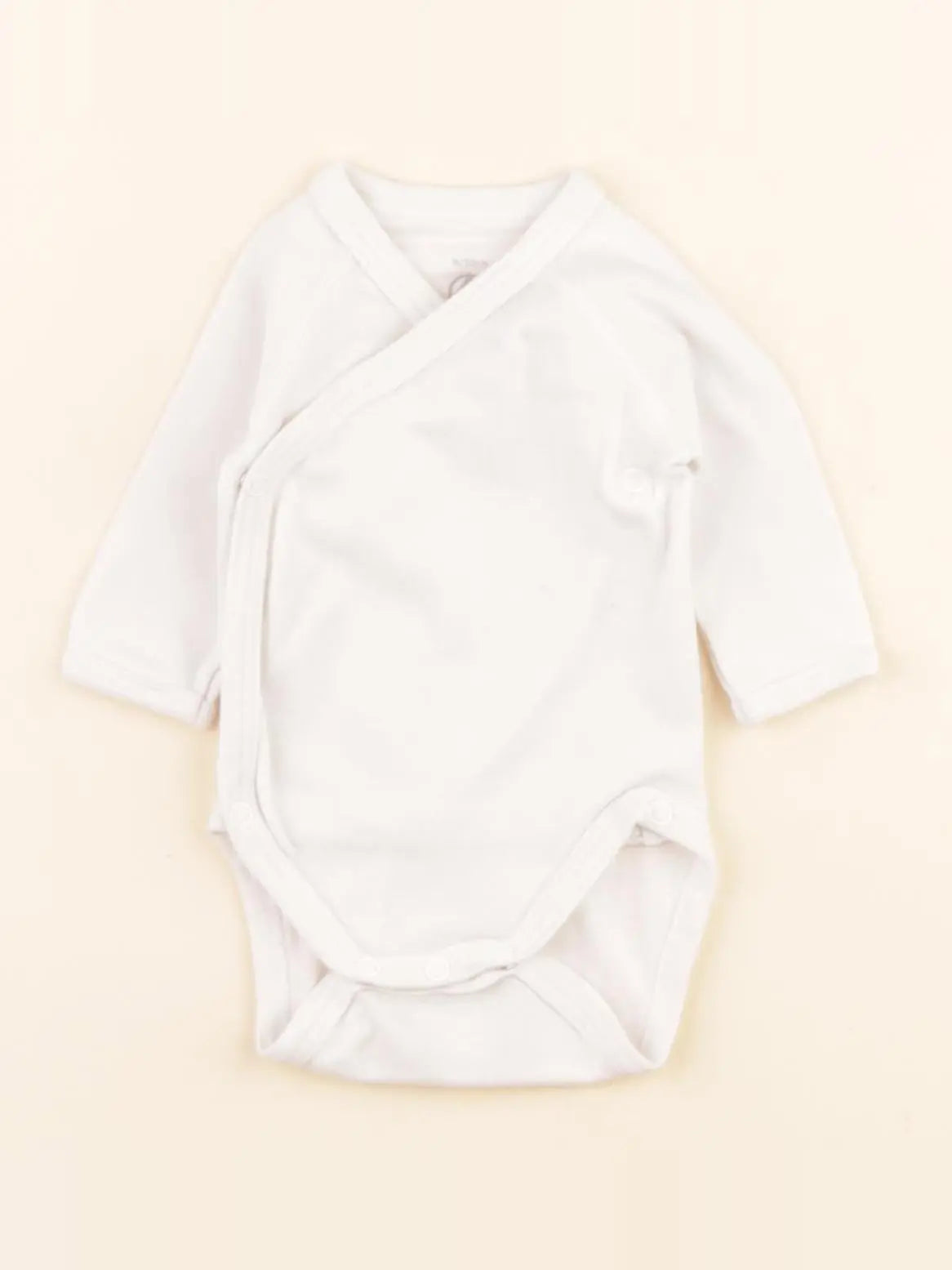 Petit Bateau - body blanc - 0 mois