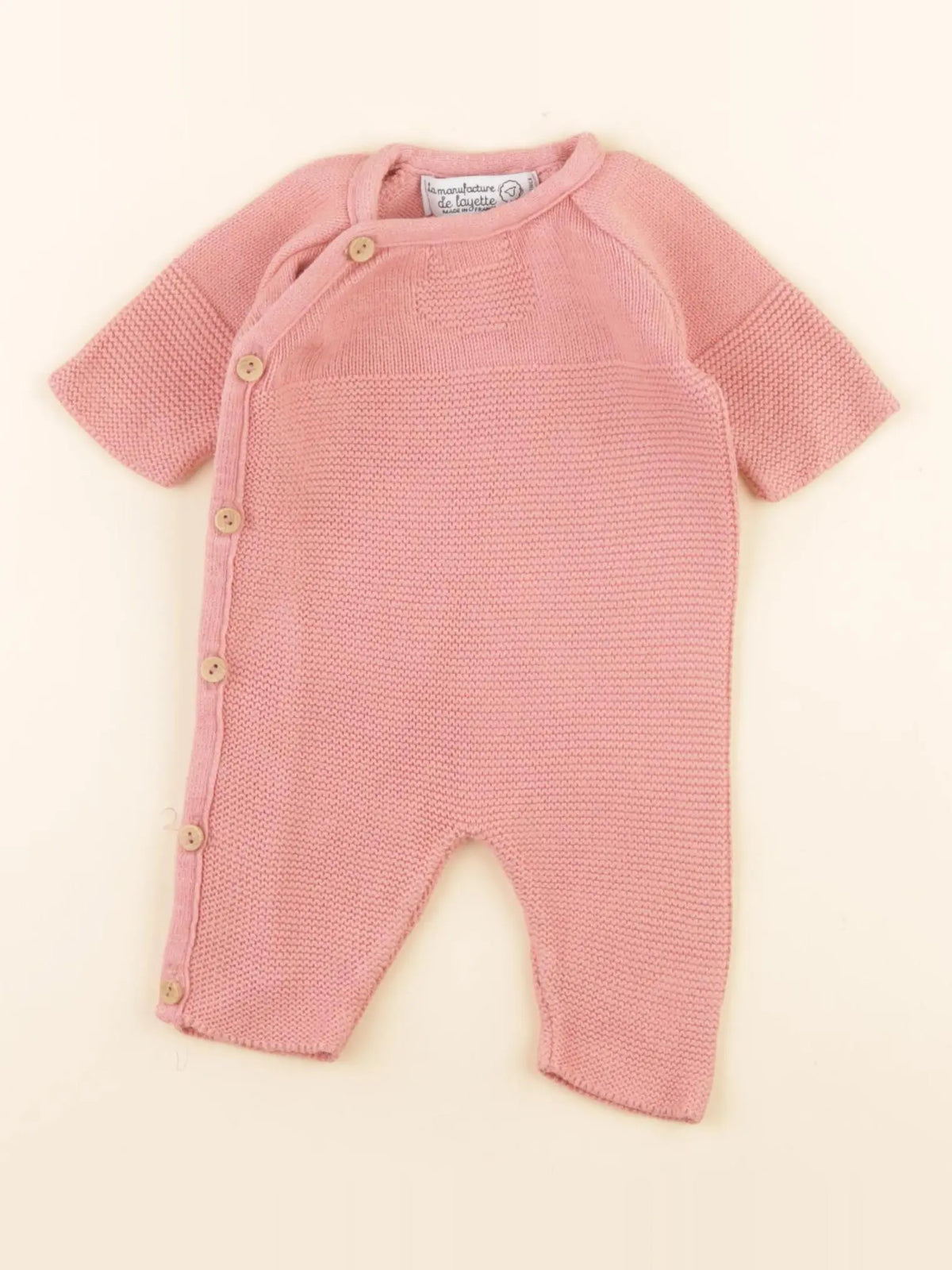 La manufacture de layette - combinaison rose - 0 mois