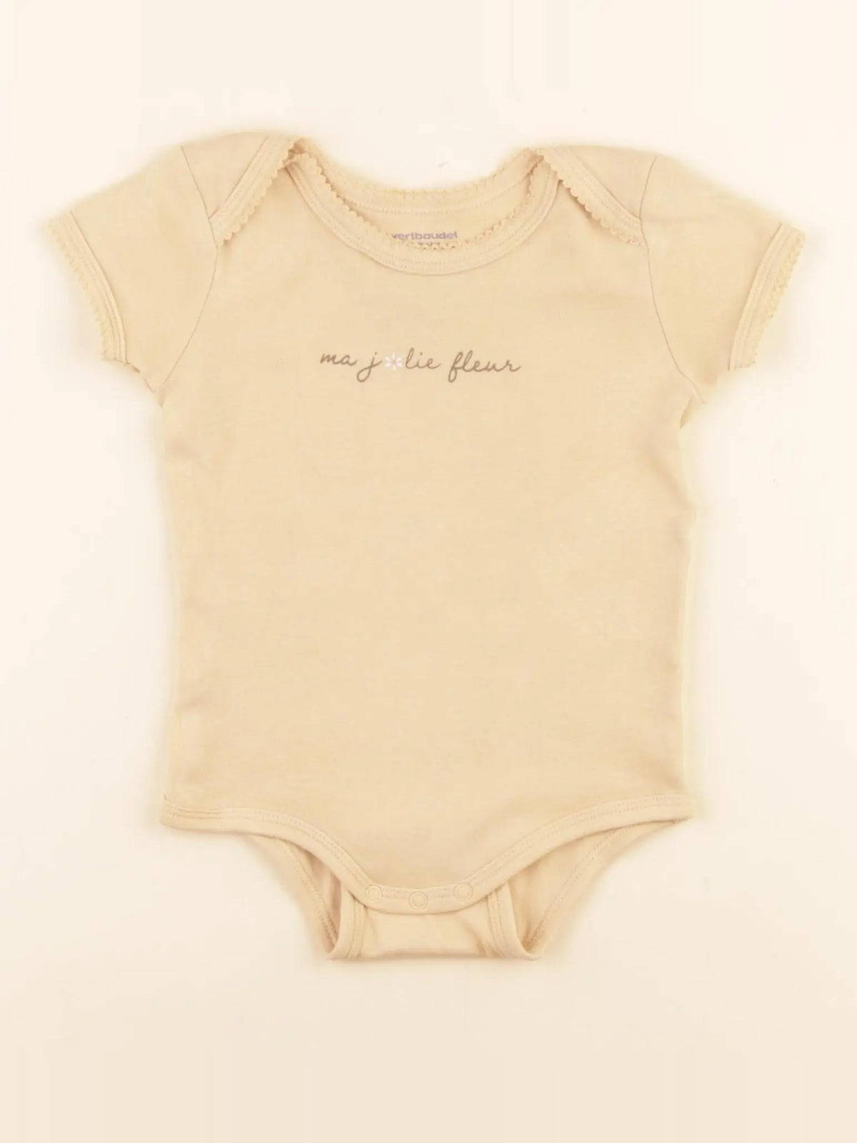 Vertbaudet - body beige - 18 mois