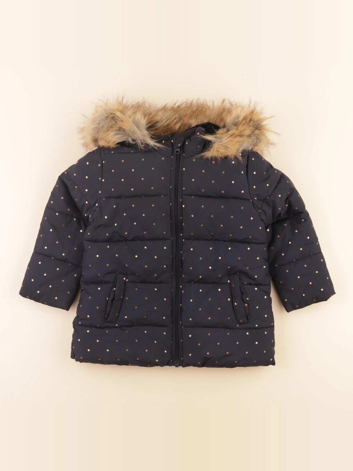 La Redoute - doudoune bleu, bronze - 4 ans