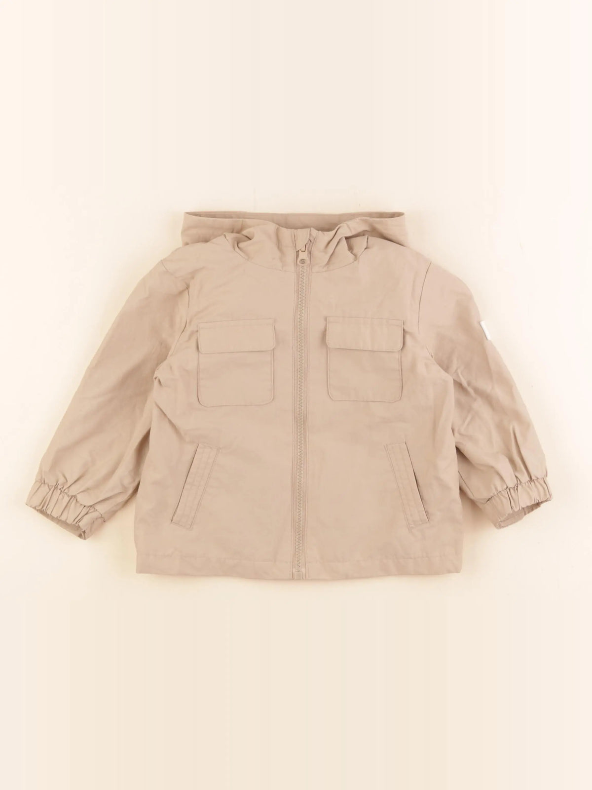 Mango - veste doublé beige - 12/18 mois