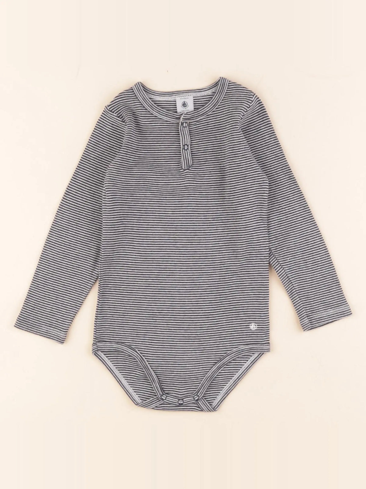 Petit Bateau - body bleu - 24 mois