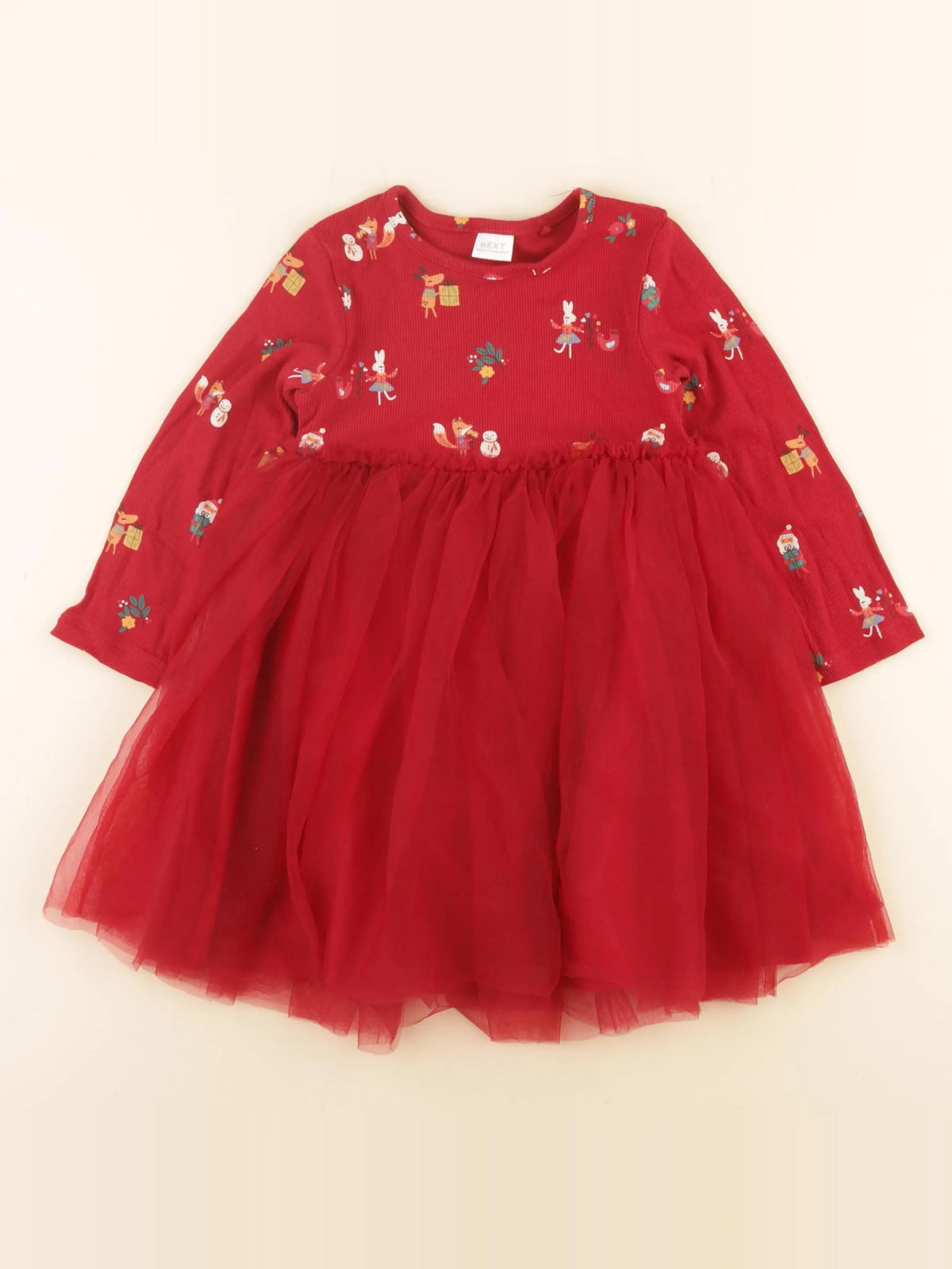 Next - robe rouge - 18/24 mois