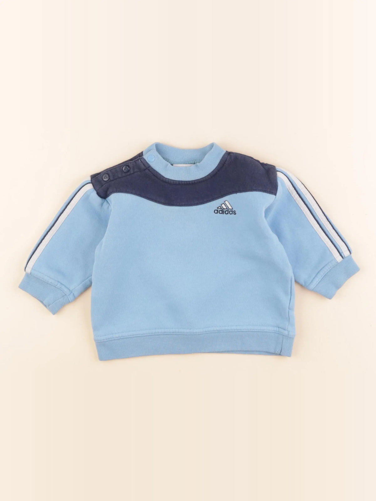Adidas - sweat bleu - 6 mois