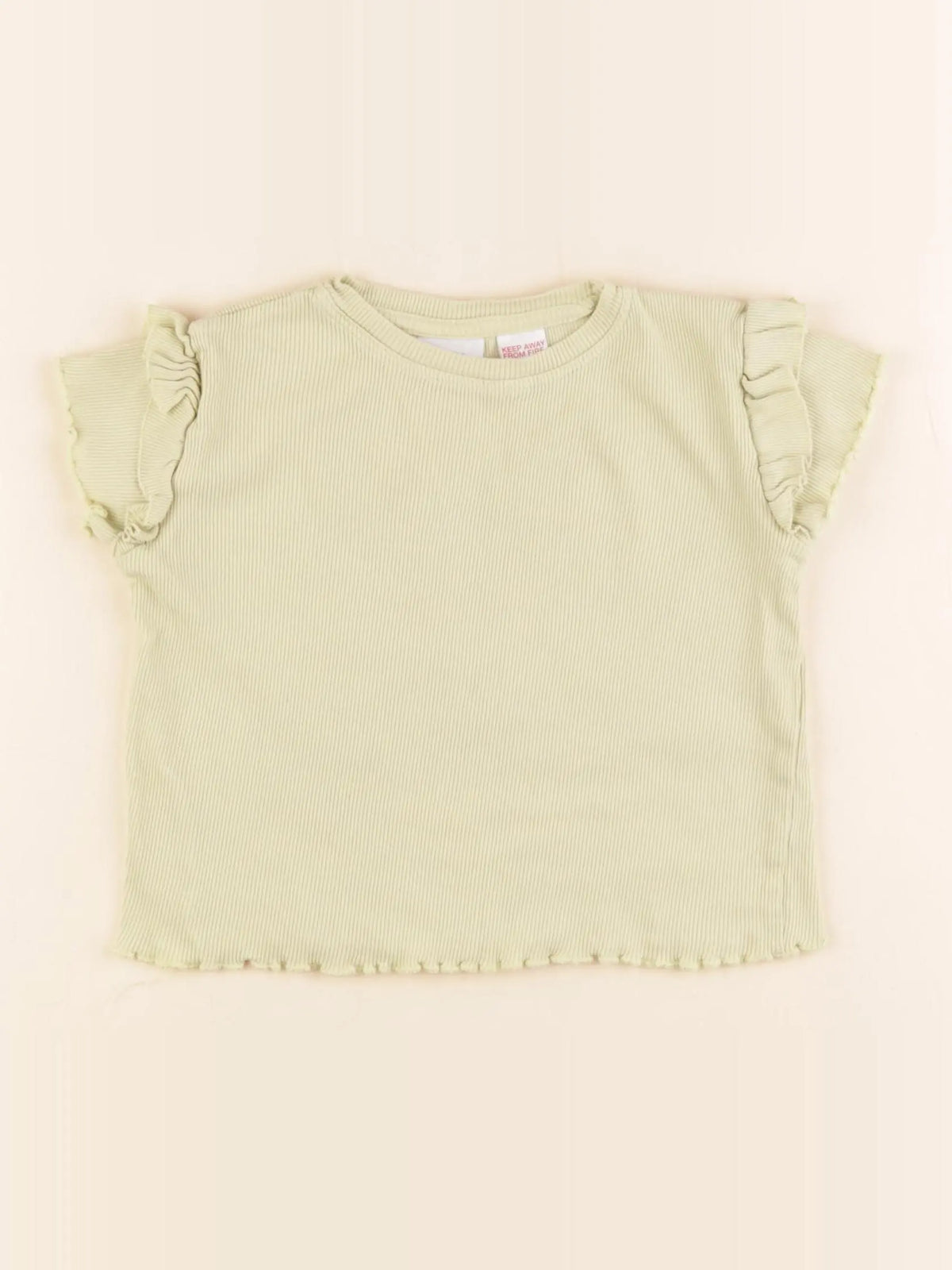 Zara - tee-shirt vert - 9/12 mois