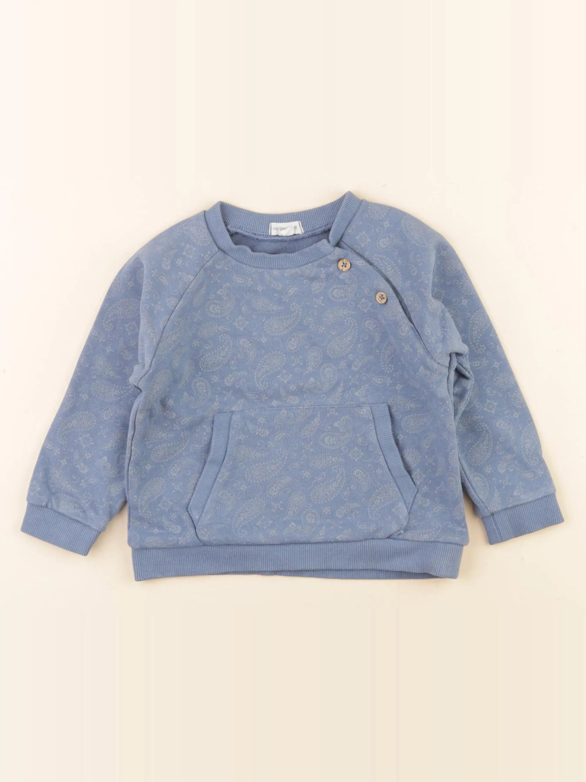 Vertbaudet - sweat bleu - 18 mois