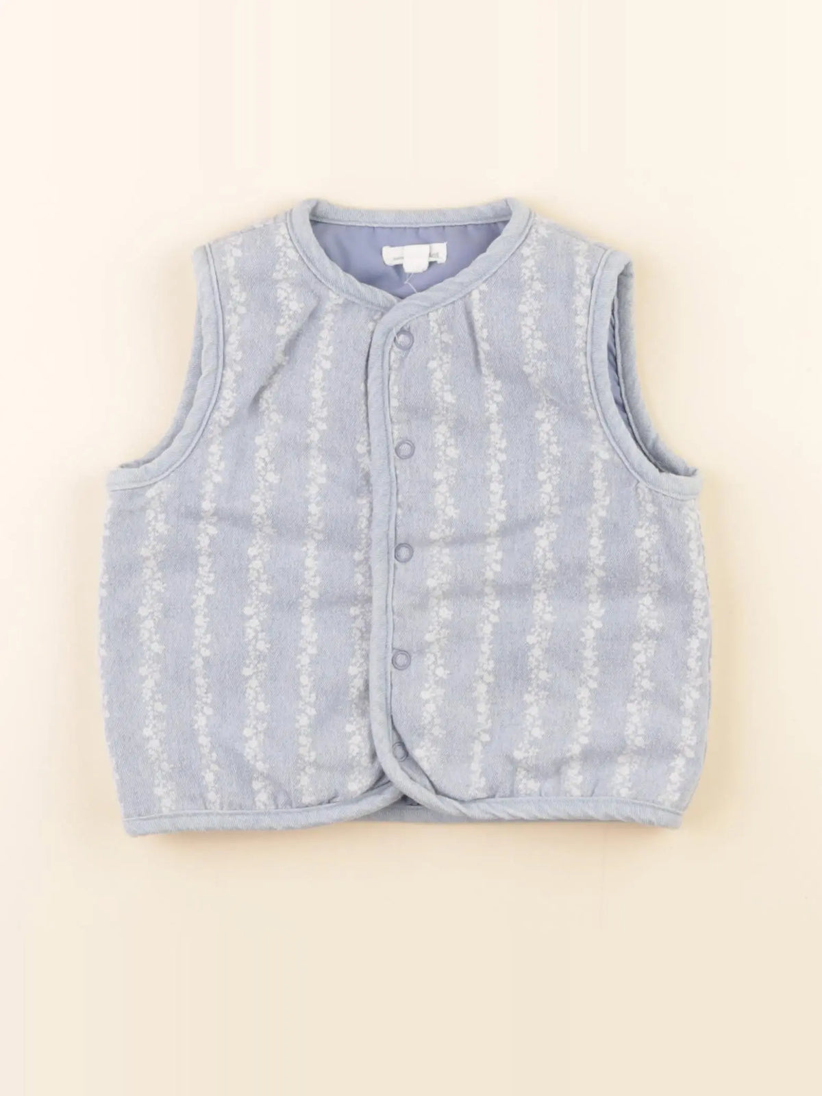 Vertbaudet - gilet bleu - 18 mois