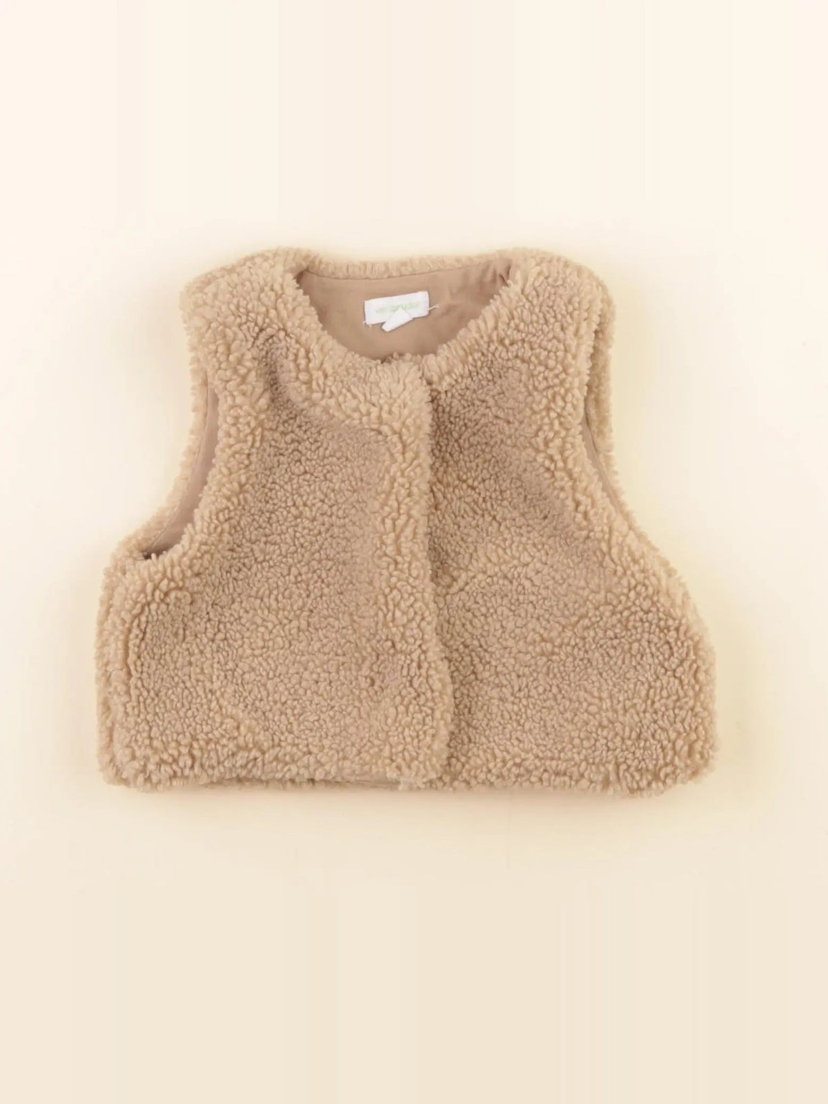 Vertbaudet - gilet marron - 12 mois