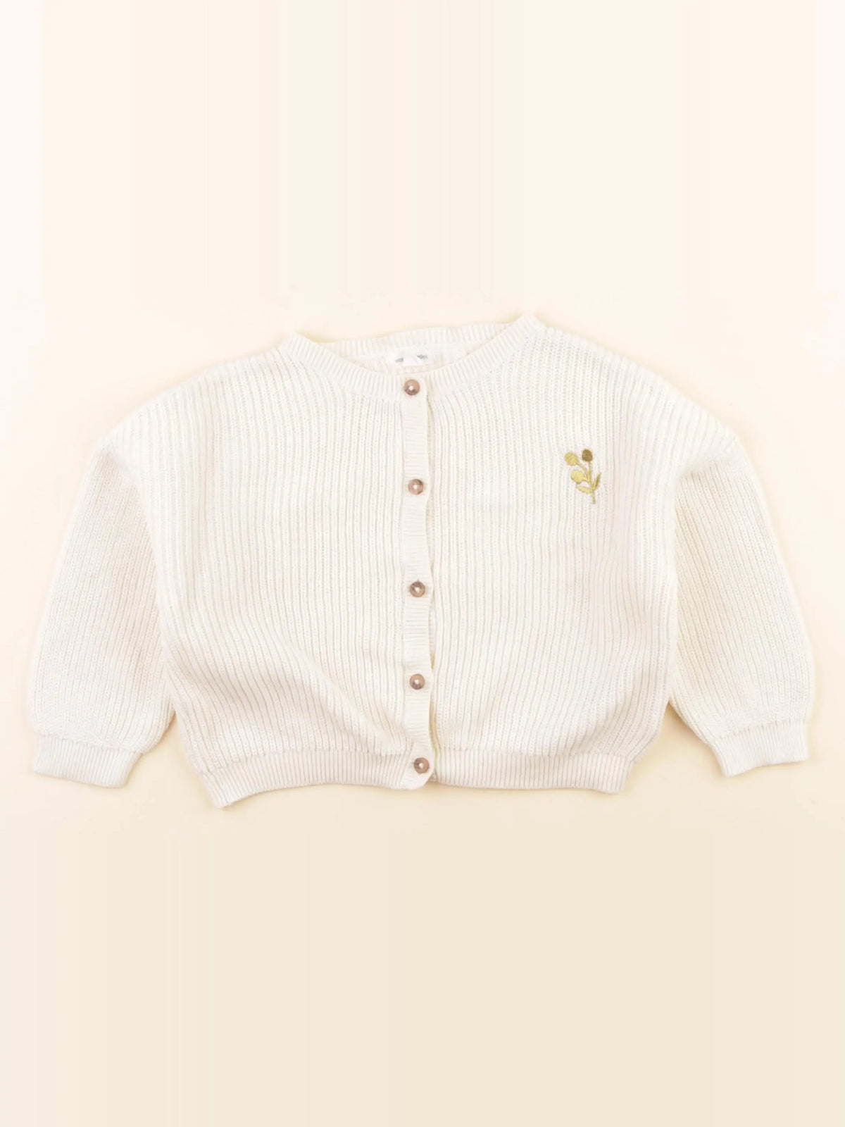 Vertbaudet - gilet blanc - 18 mois