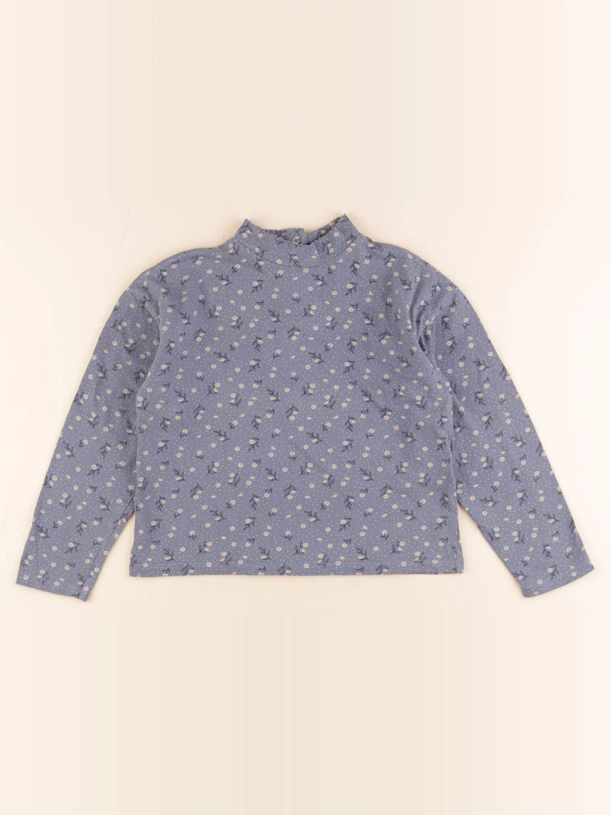 Vertbaudet - sous-pull bleu - 8 ans