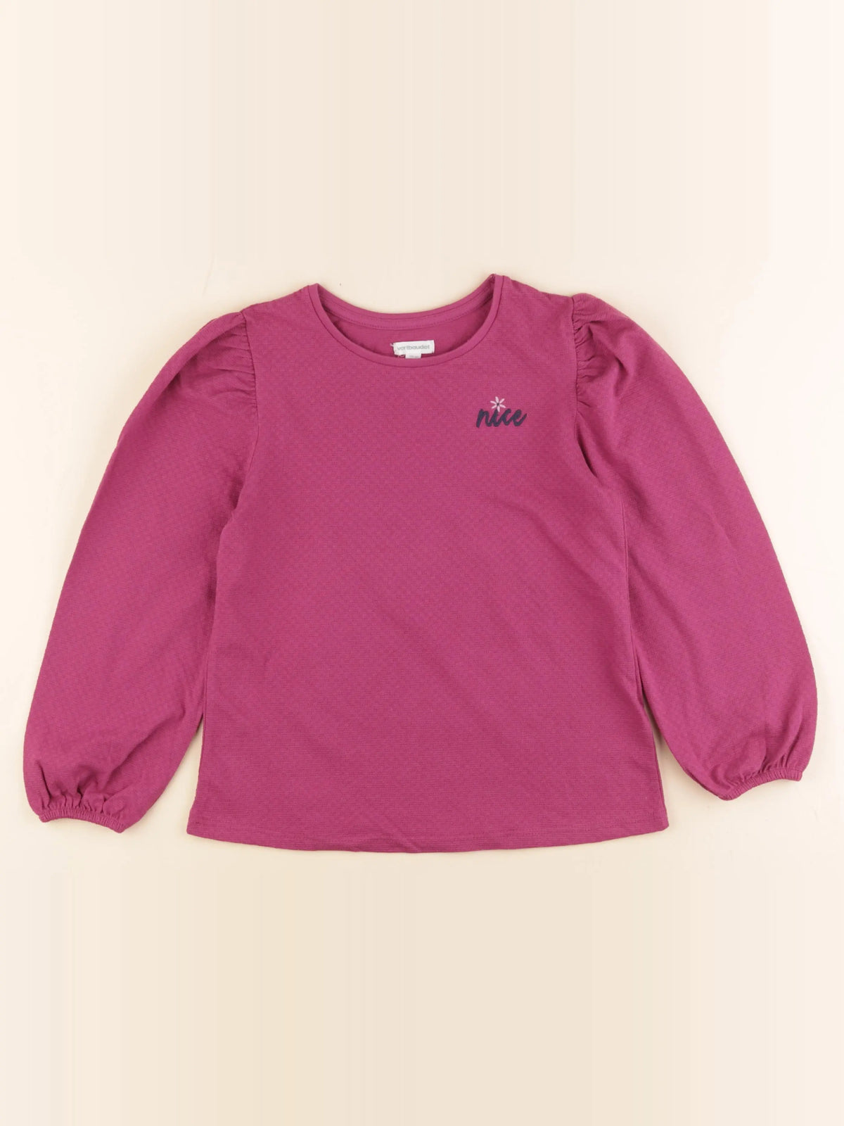 Vertbaudet - tee-shirt violet - 8 ans