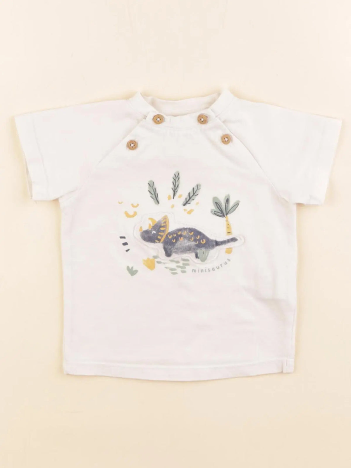 Tape à l'oeil - tee-shirt blanc - 6 mois