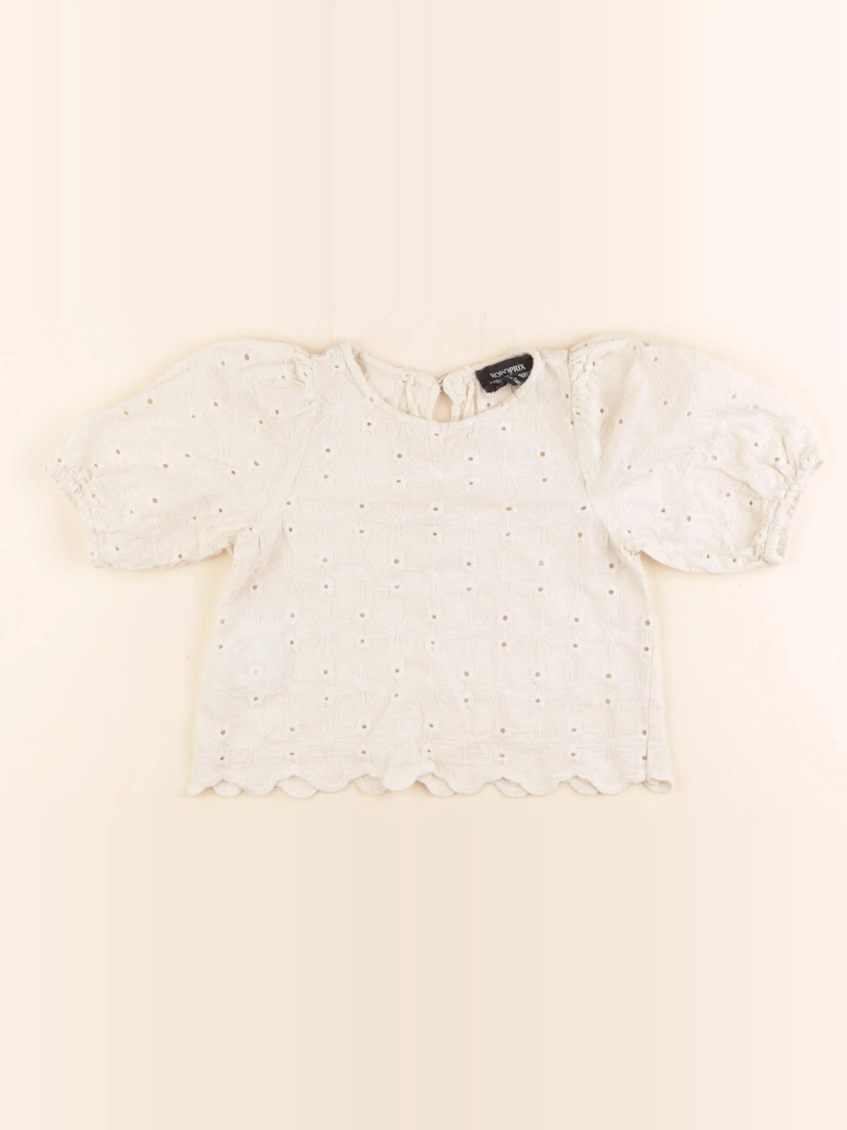 Monoprix - blouse beige - 4 ans