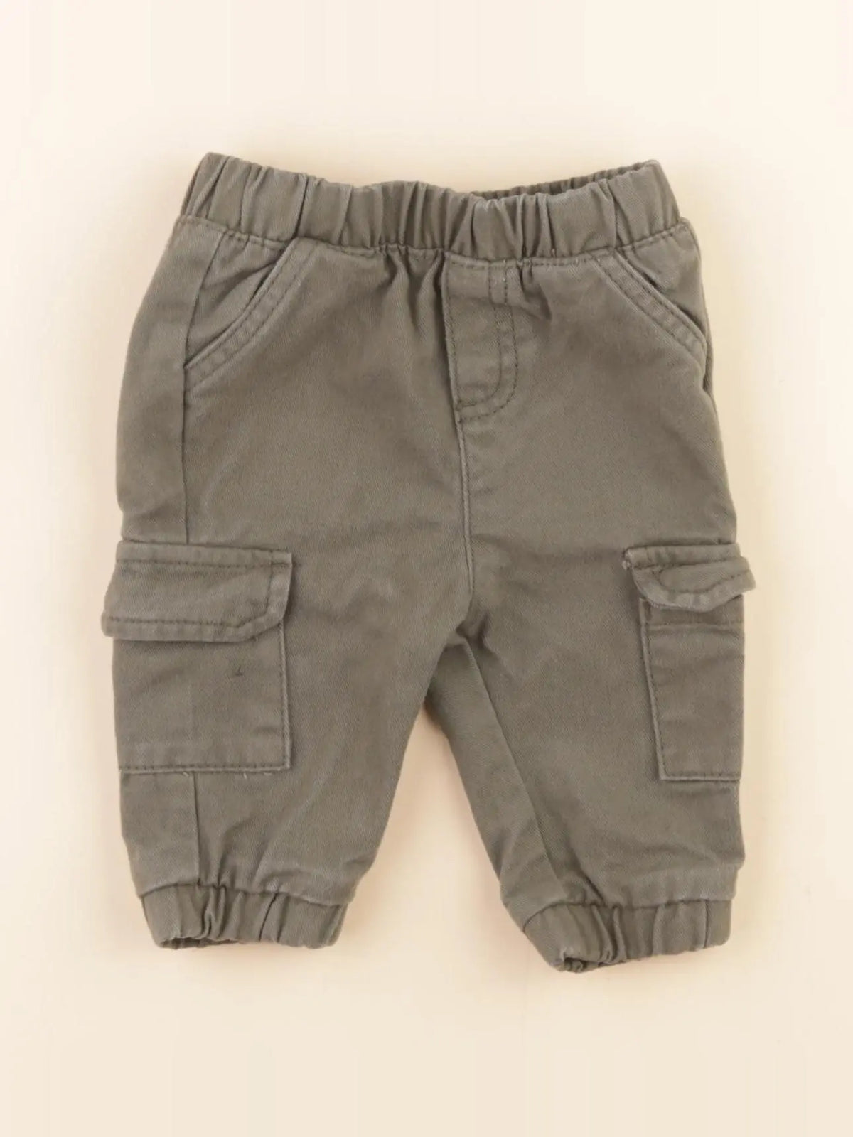 Vertbaudet - pantalon vert - 3 mois