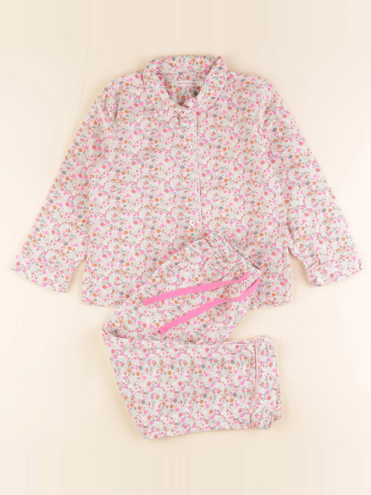 Monoprix - pyjama coton rose - 3 ans
