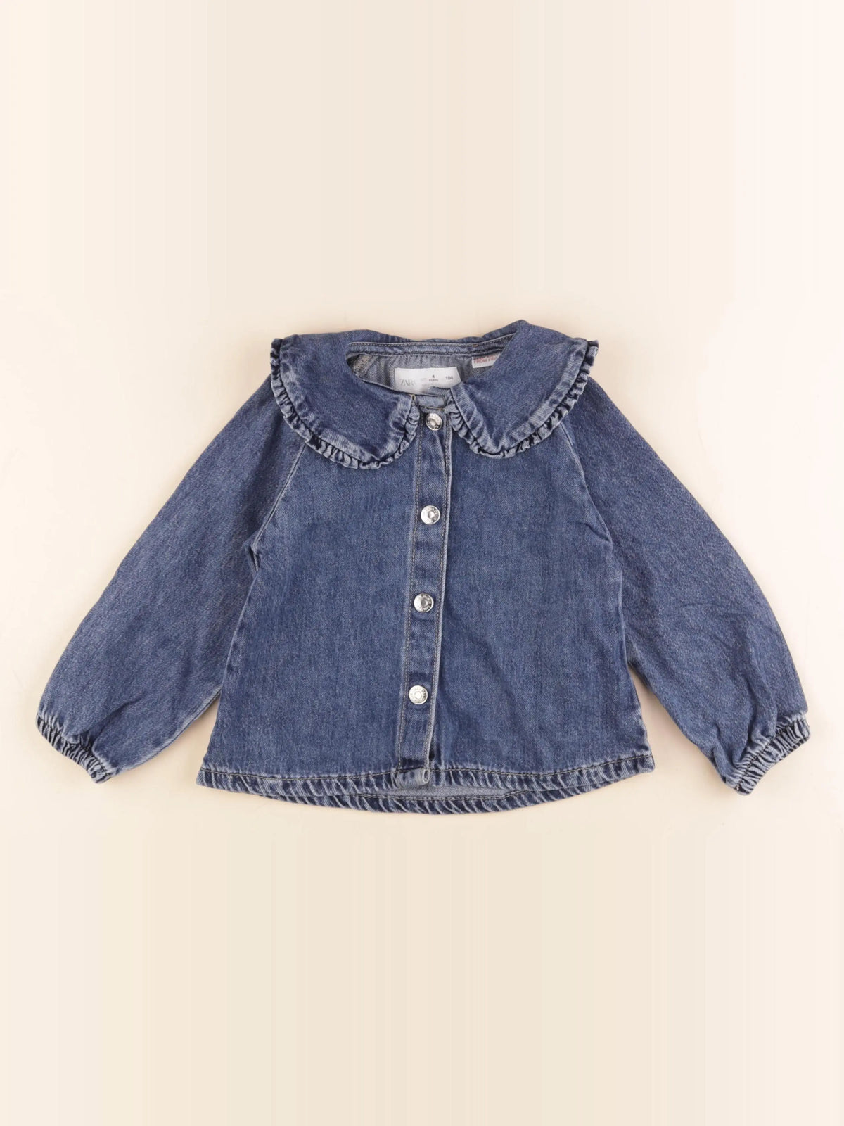 Zara - blouse bleu - 4 ans
