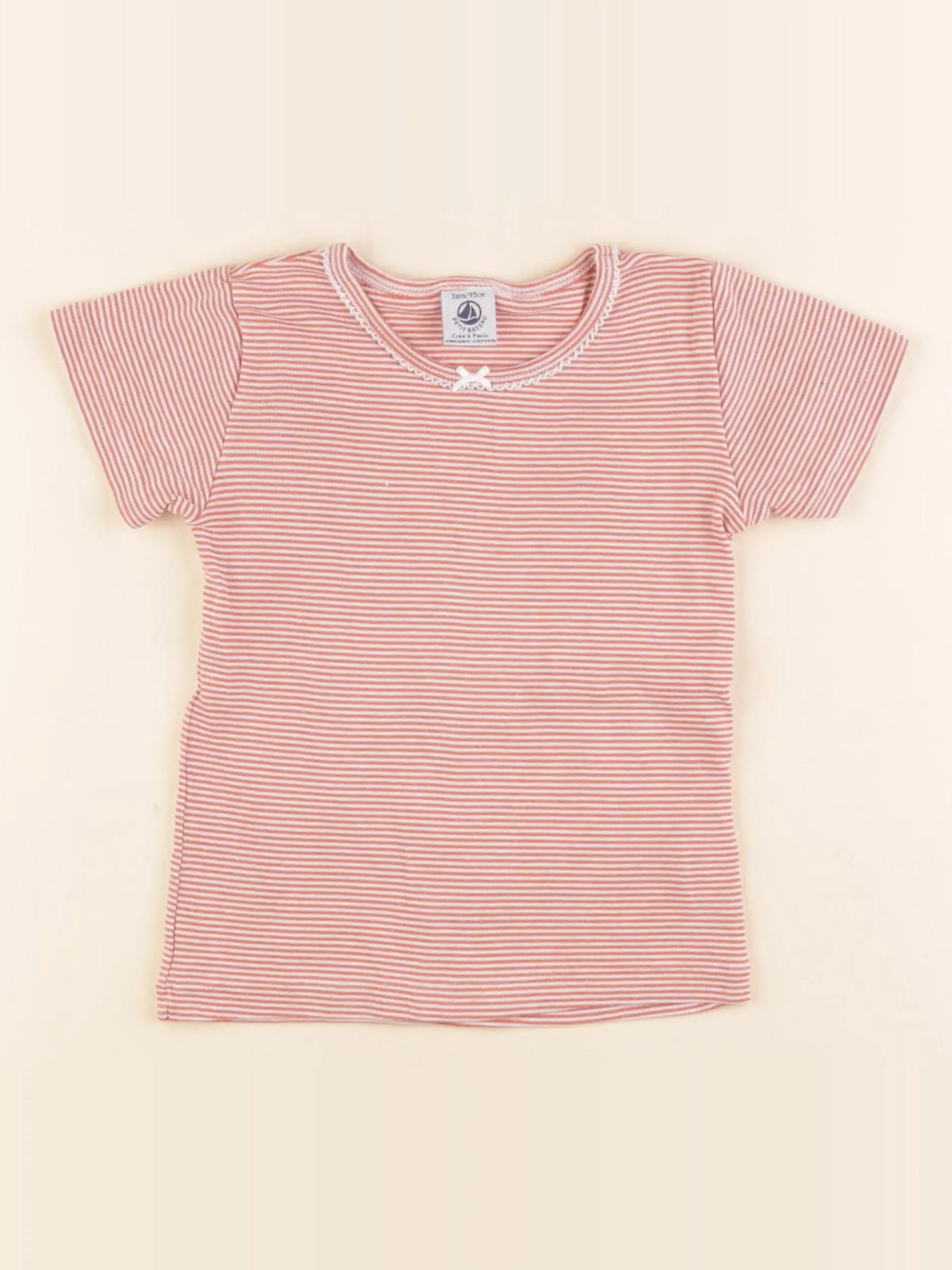 Petit Bateau - maillot de corps rose - 3 ans