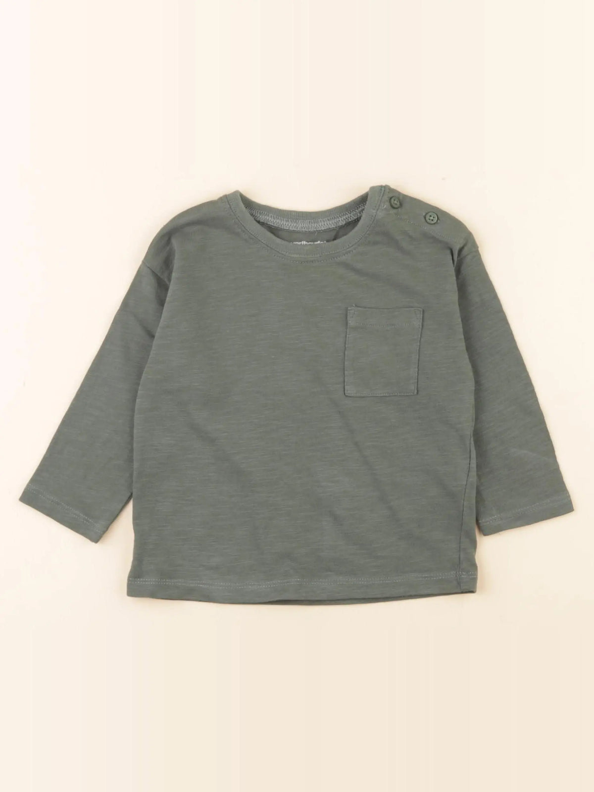 Vertbaudet - tee-shirt vert - 12 mois