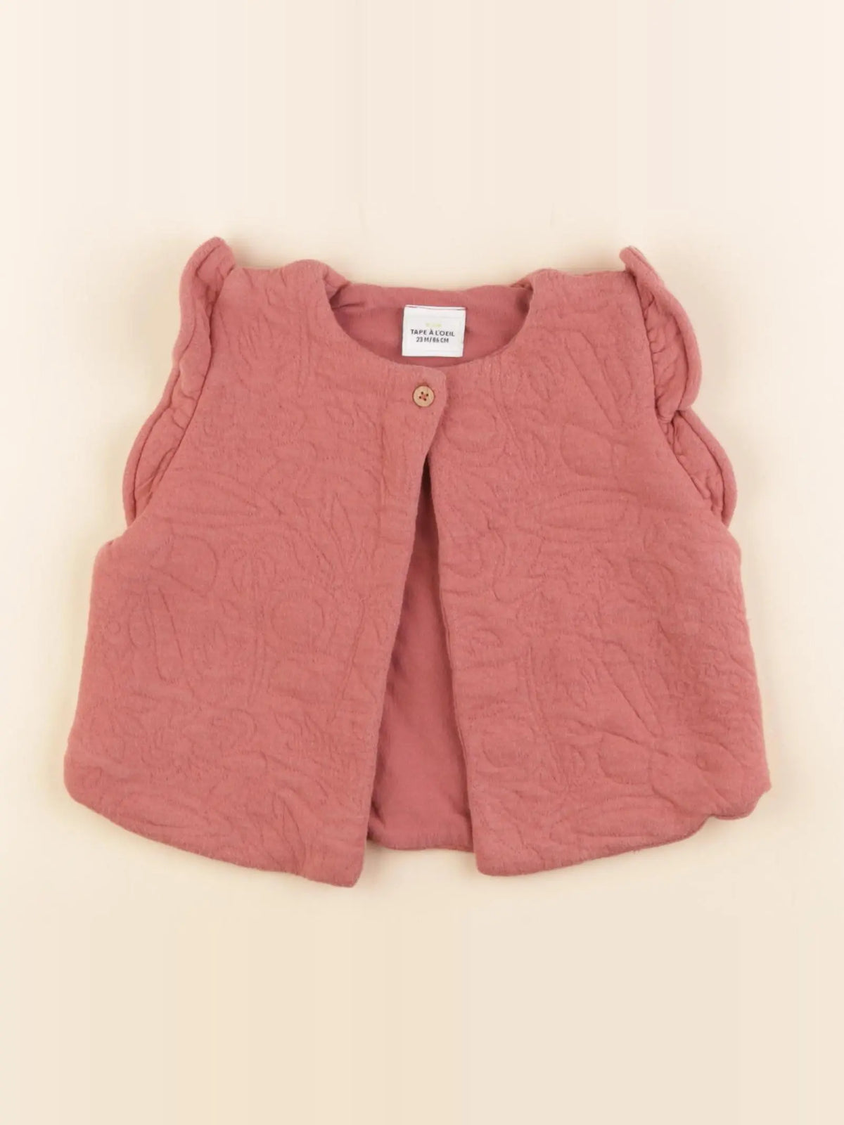Tape à l'oeil - gilet rose - 24 mois
