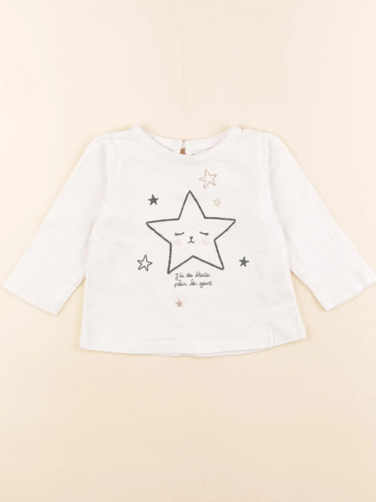 Boutchou - tee-shirt blanc - 9 mois
