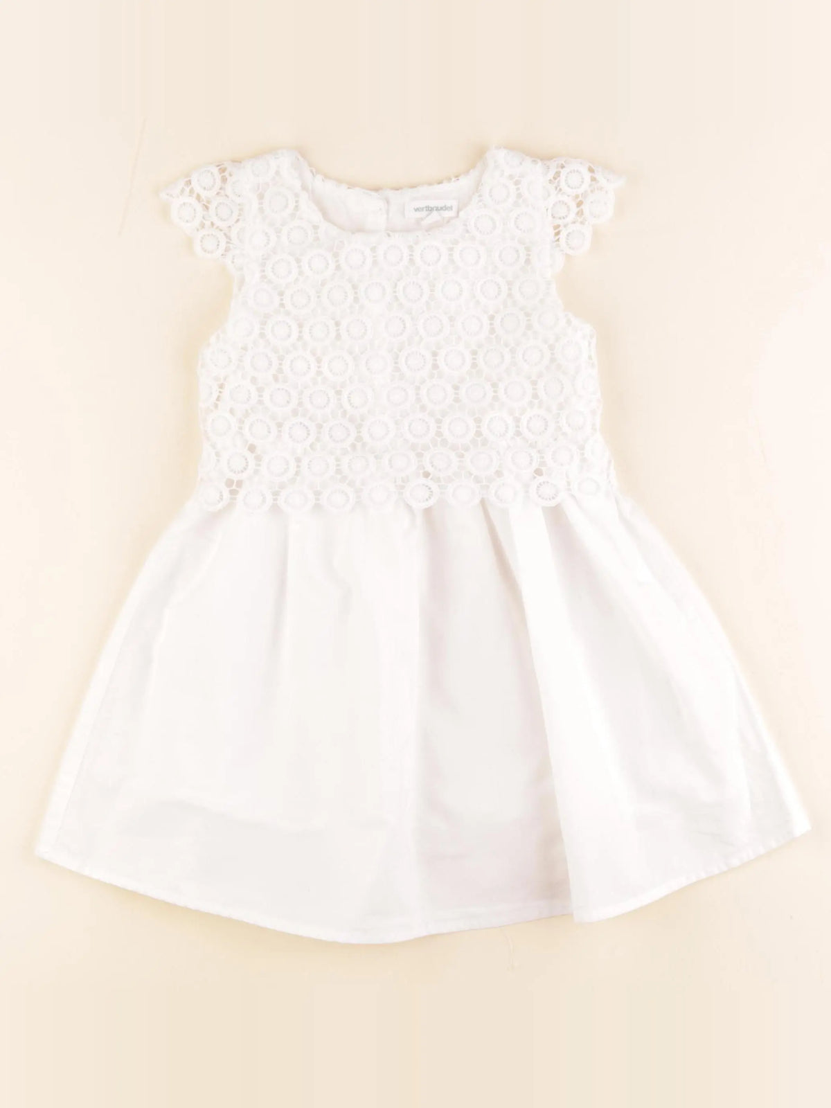 Vertbaudet - robe blanc - 3 ans