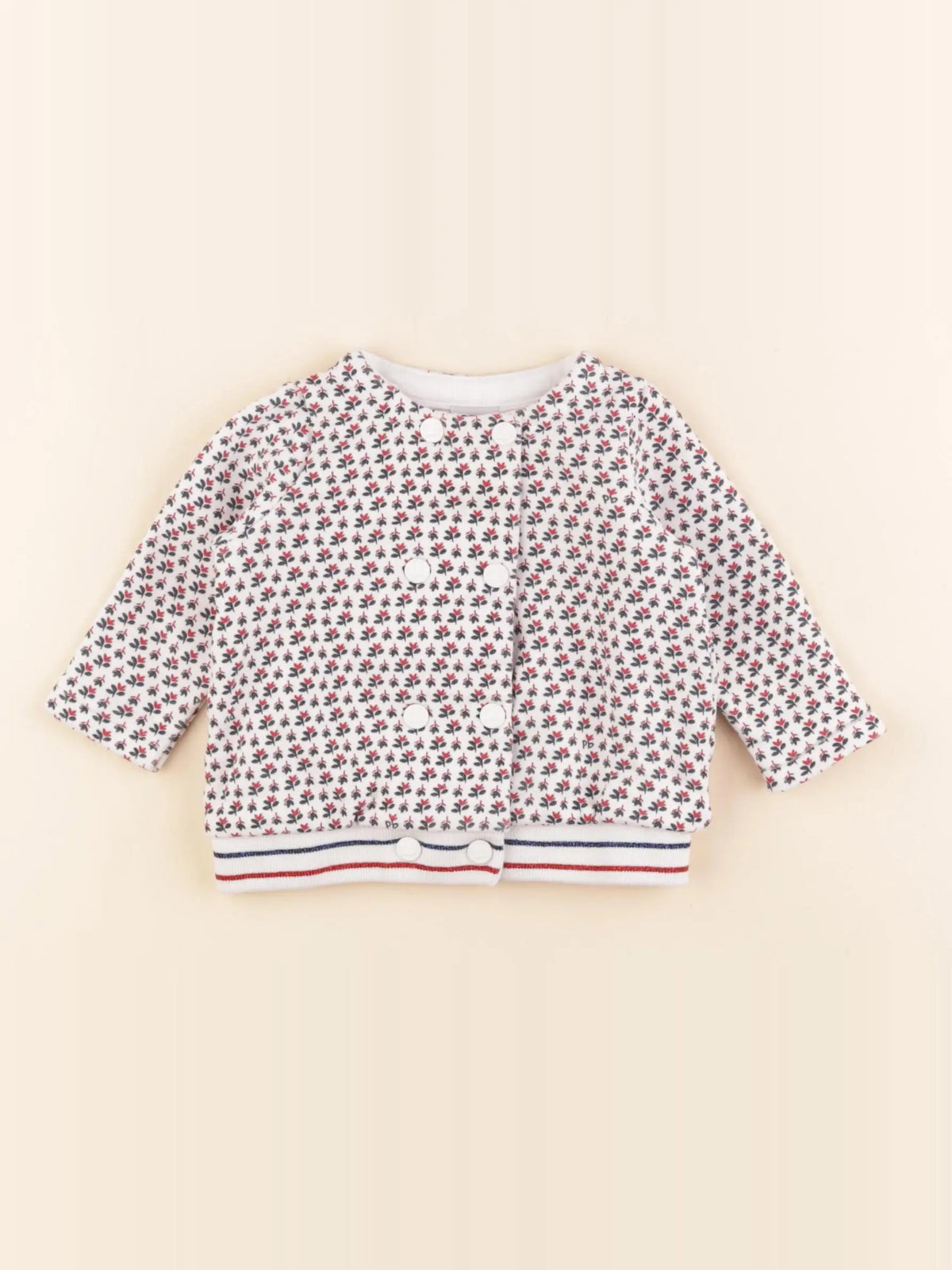 Petit Bateau - sweat multicolore - 6 mois